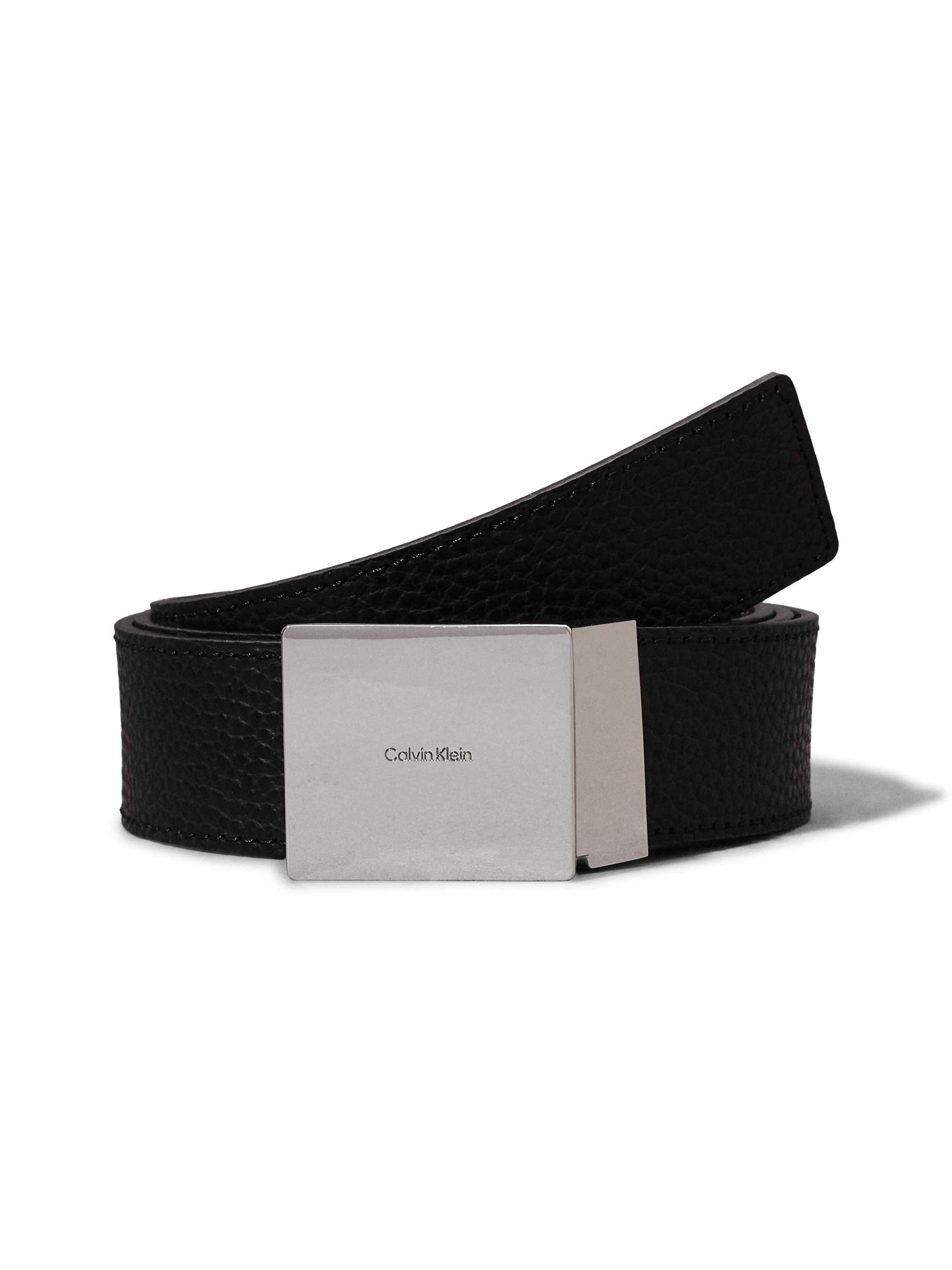 Calvin Klein Leren riem ADJ CASUAL PLAQUE PB 35MM