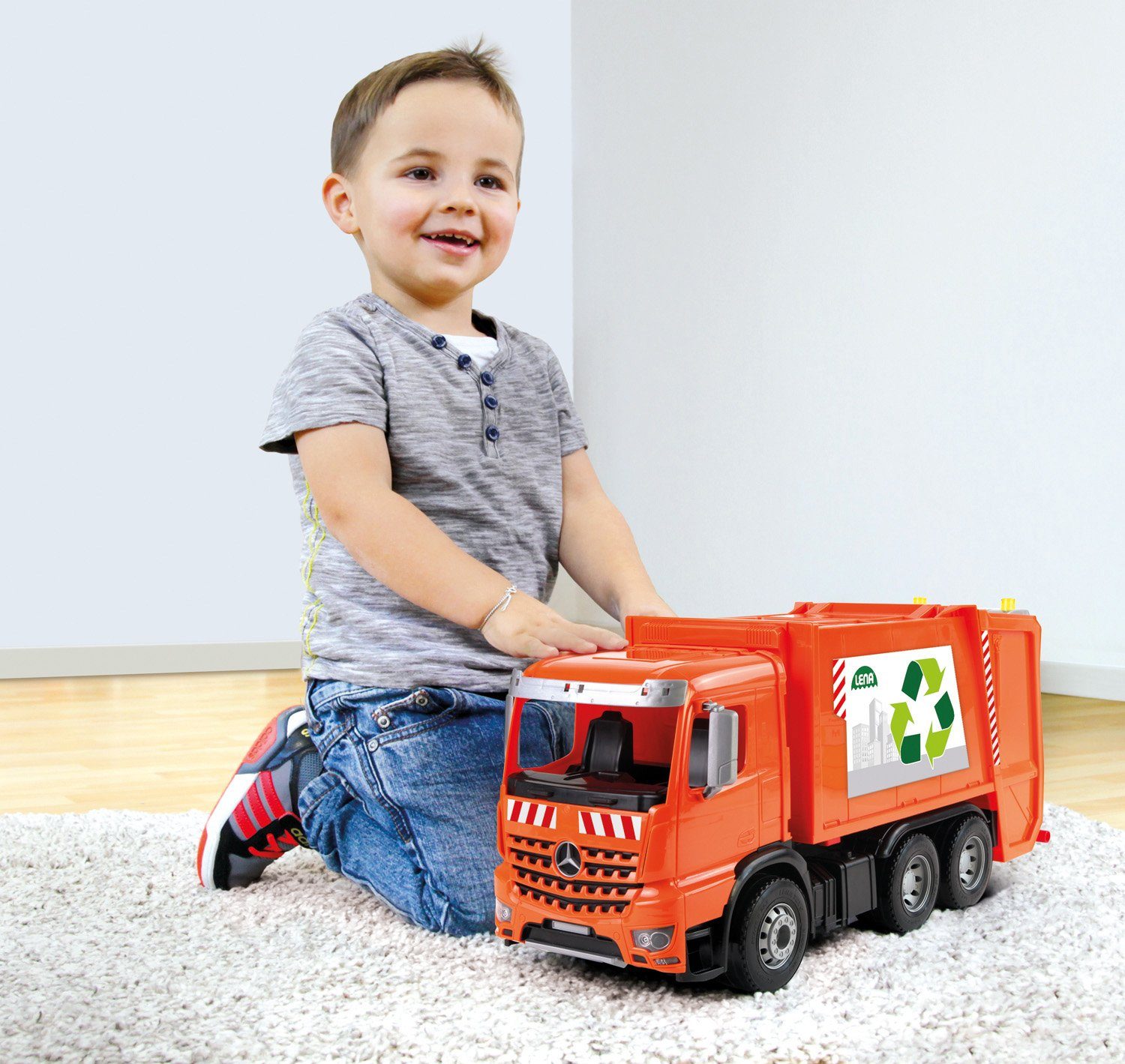 Lena® Speelgoed-vuilniswagen Worxx, Mercedes-Benz Arocs