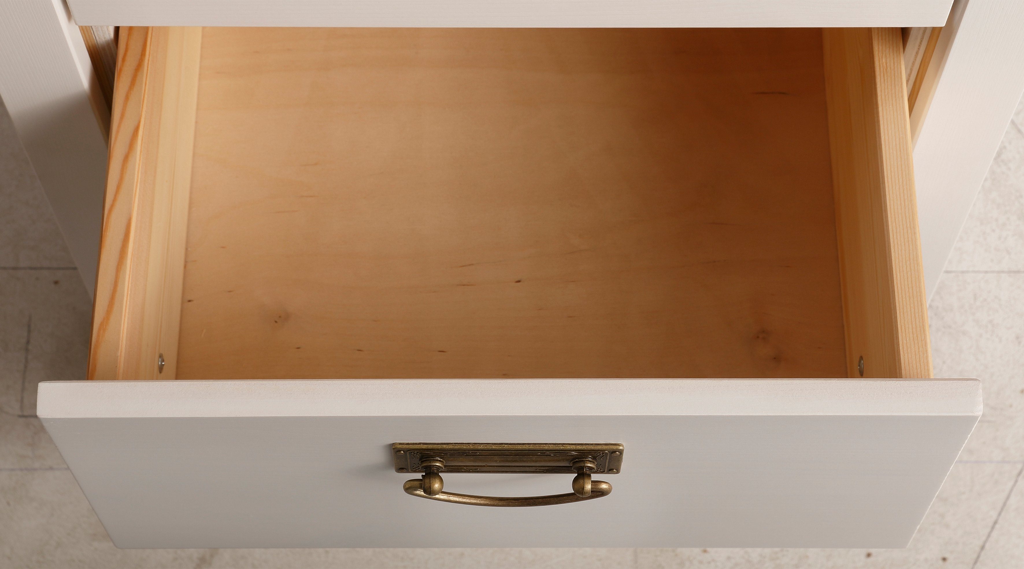Home affaire Bureau Konrad van gecertificeerd massief hout, met lades, breedte 129 cm