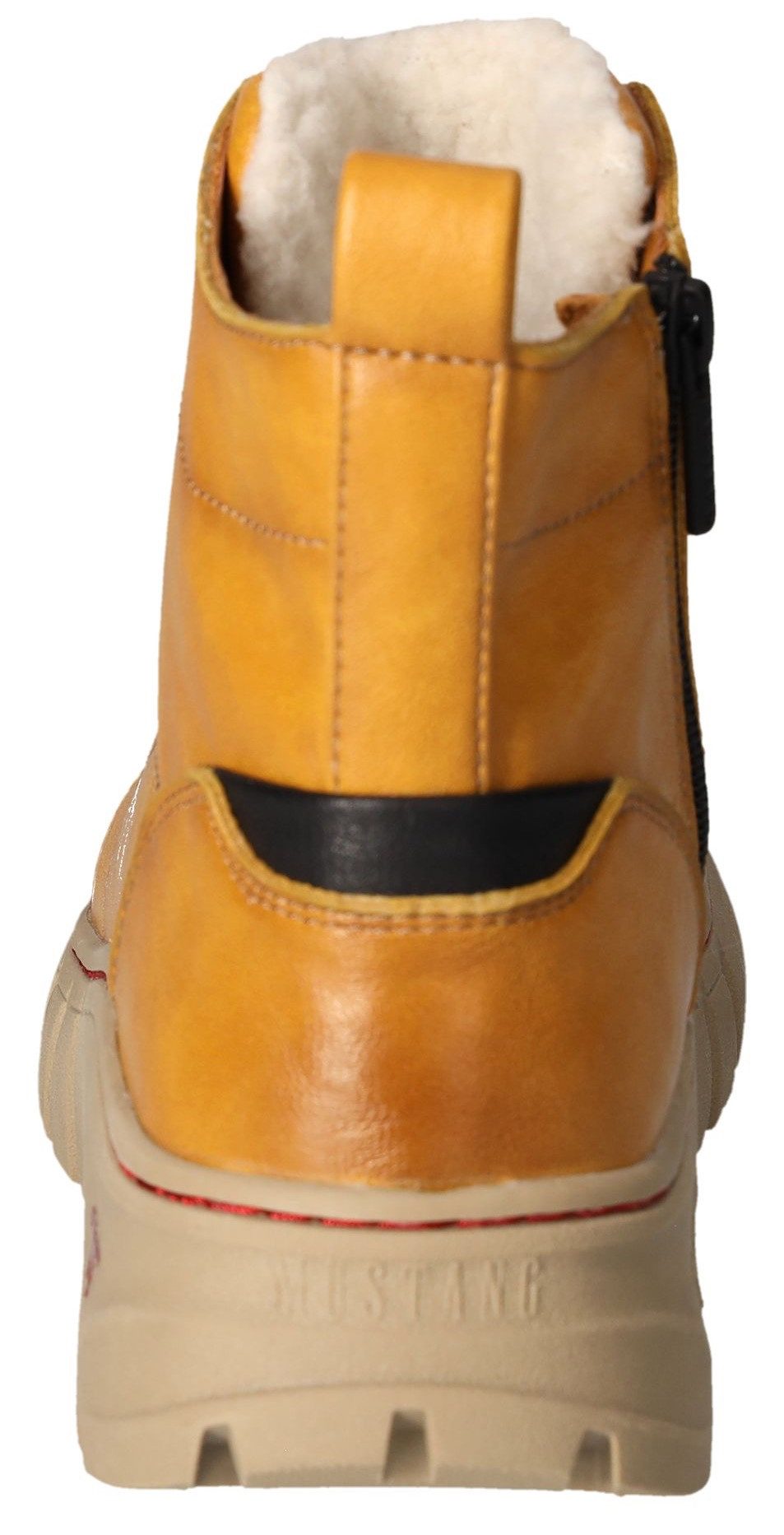 Mustang Shoes Winterlaarzen enkellaars, plateaulaarzen met elastiek voor goede pasvorm