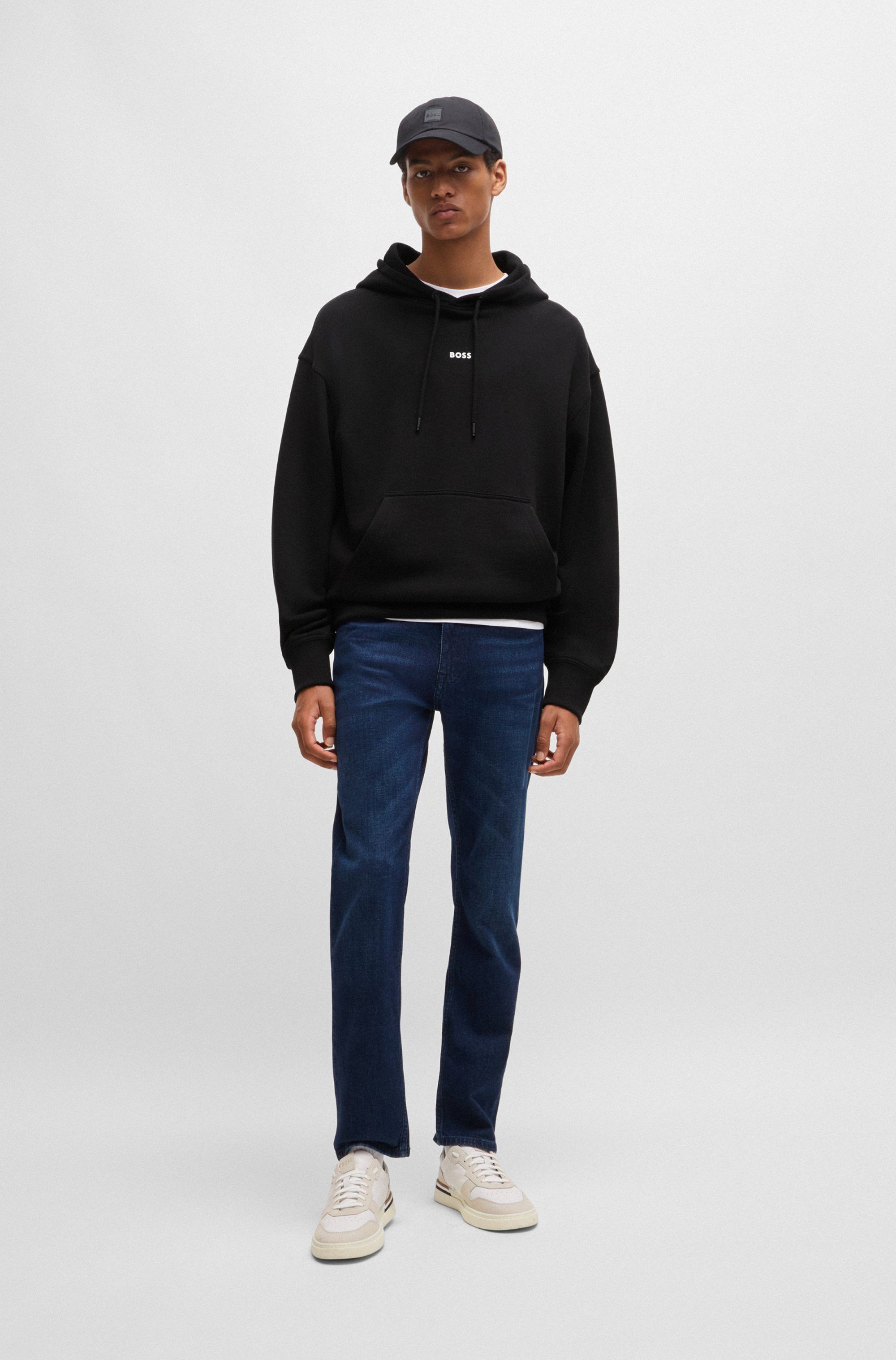 Boss Orange Hoodie WeSmallhood met kangoeroezak