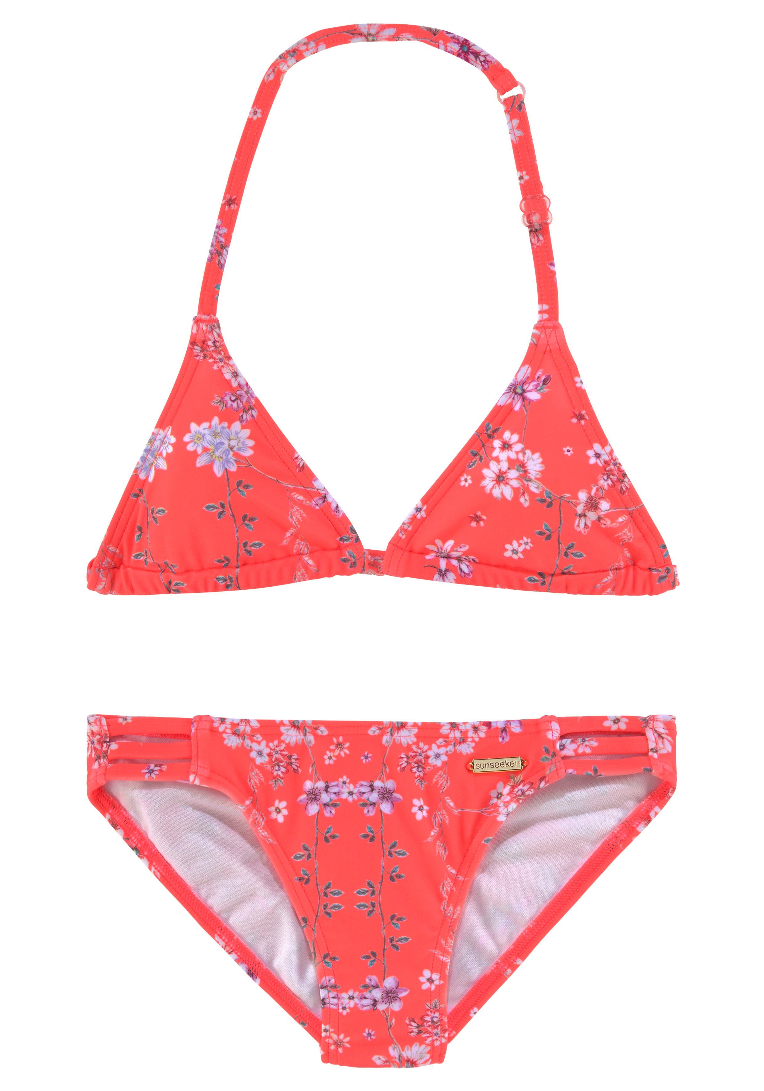 Sunseeker Triangelbikini Ditsy Kids met zomerse print