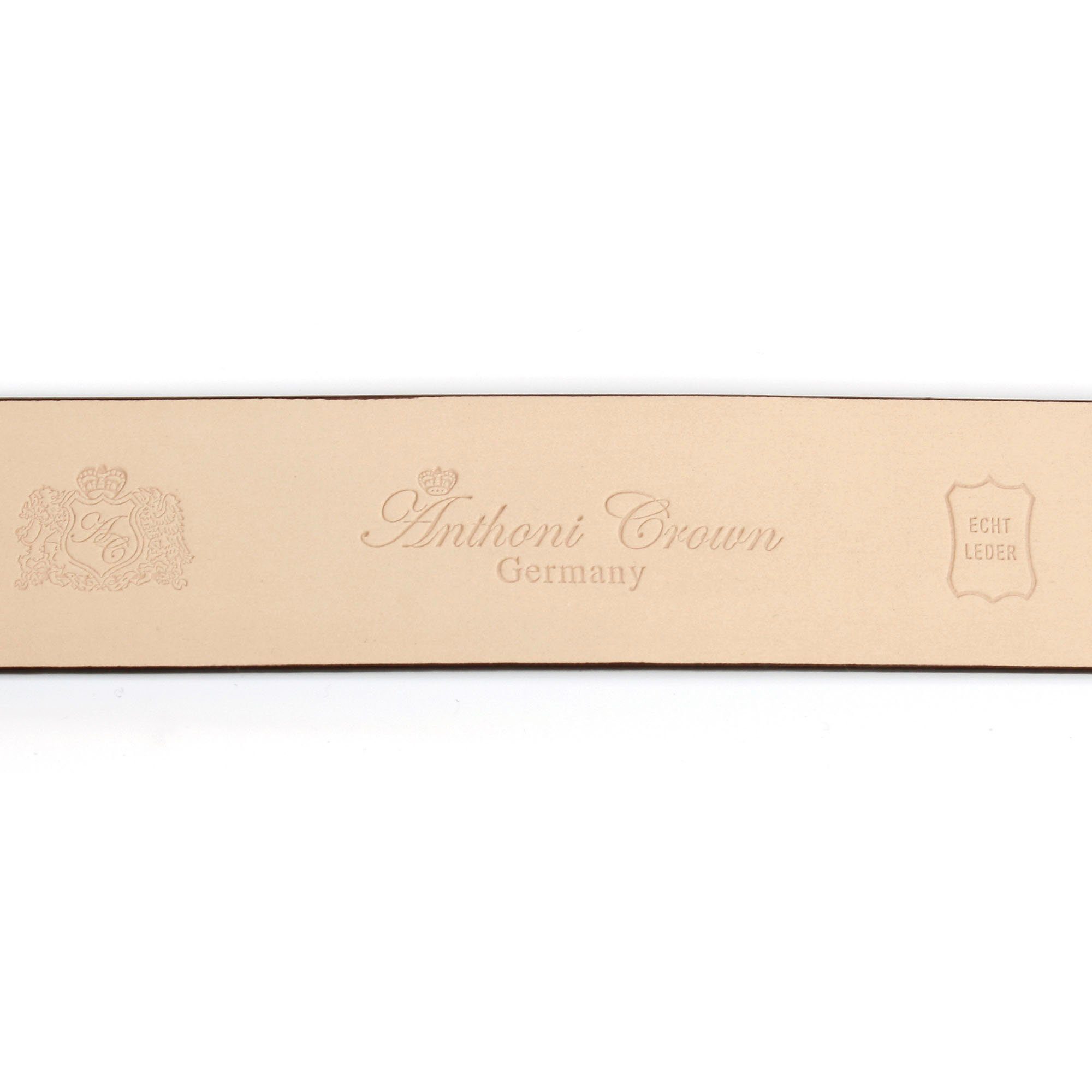 Anthoni Crown Leren riem in trendy cognac-tint