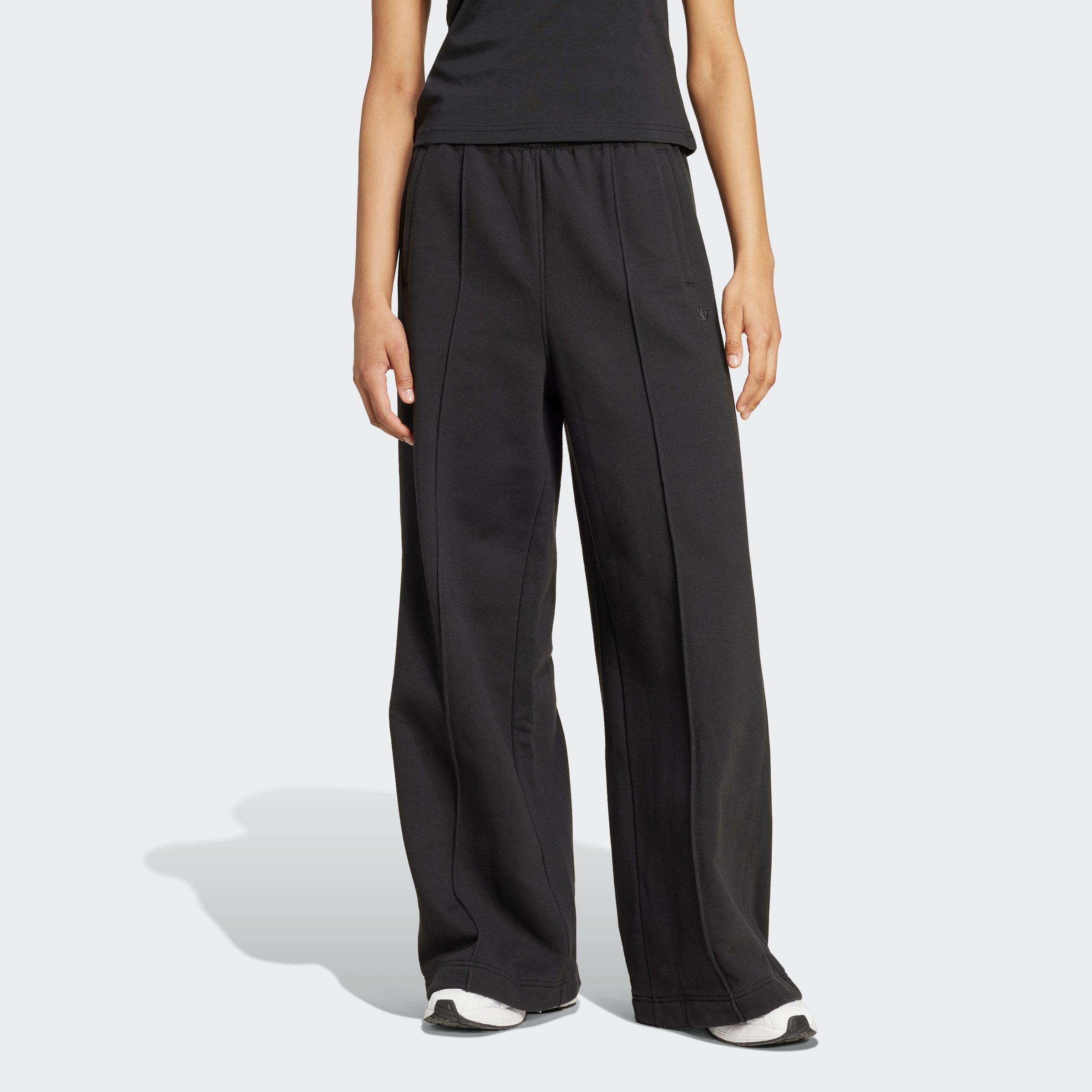 Adidas Originals Wide leg sweatpants met elastische band