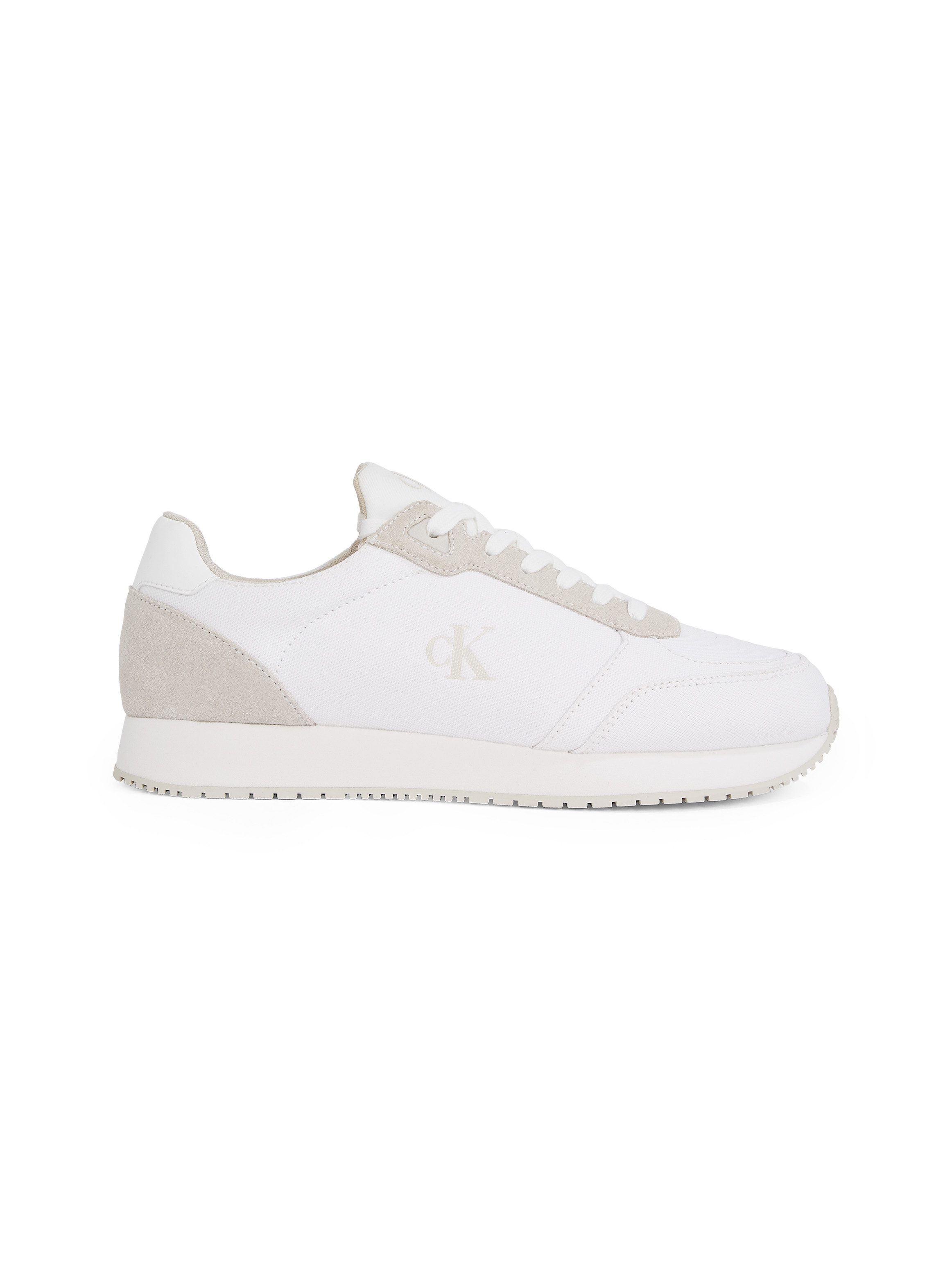 Calvin Klein Sneakers RUNNER SOCK LACEUP MG CANVAS vrijetijdsschoen, lage schoen, veterschoen in klassieke uitstraling