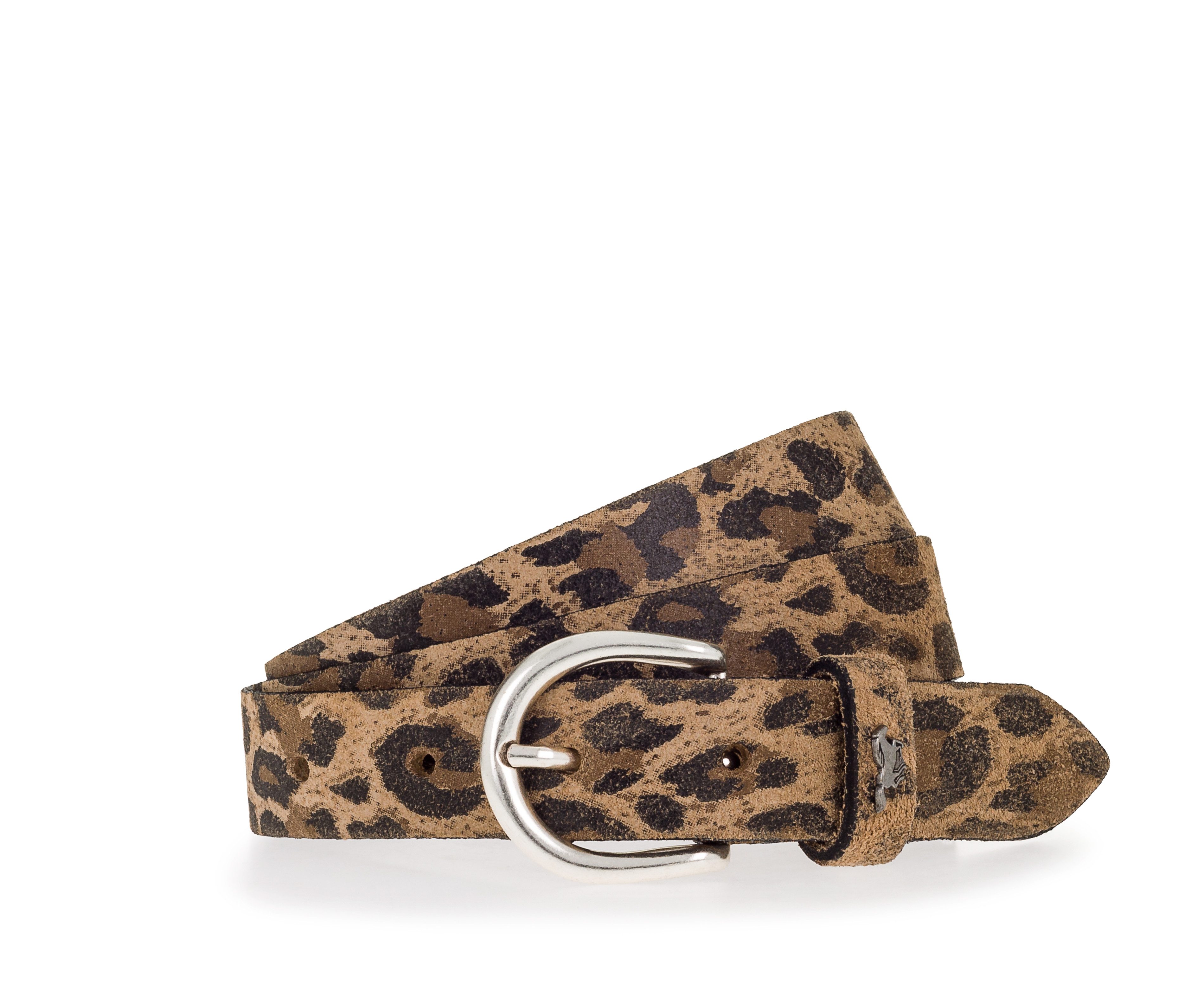 MUSTANG Leren riem (1 stuk) dames brede riemen maat 110 bruin
