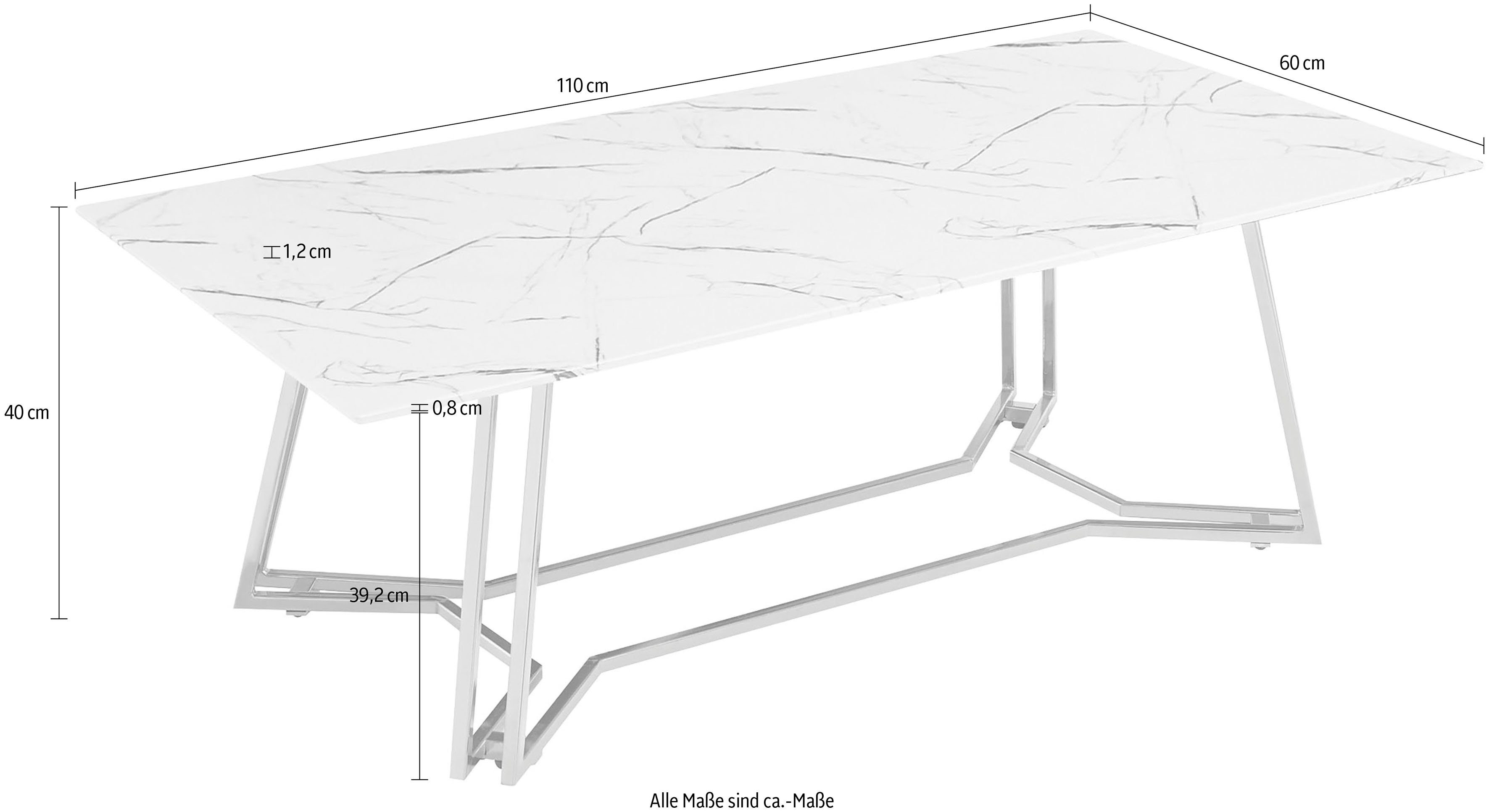SalesFever Salontafel Tafelblad in marmerdesign