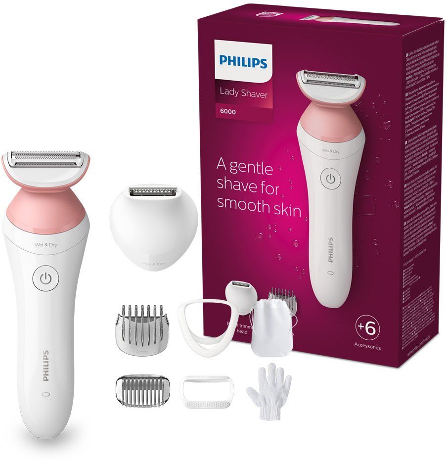 Philips Ladyshave SatinShave Prestige BRL146/00 nat of droog, inclusief handschoen en tas