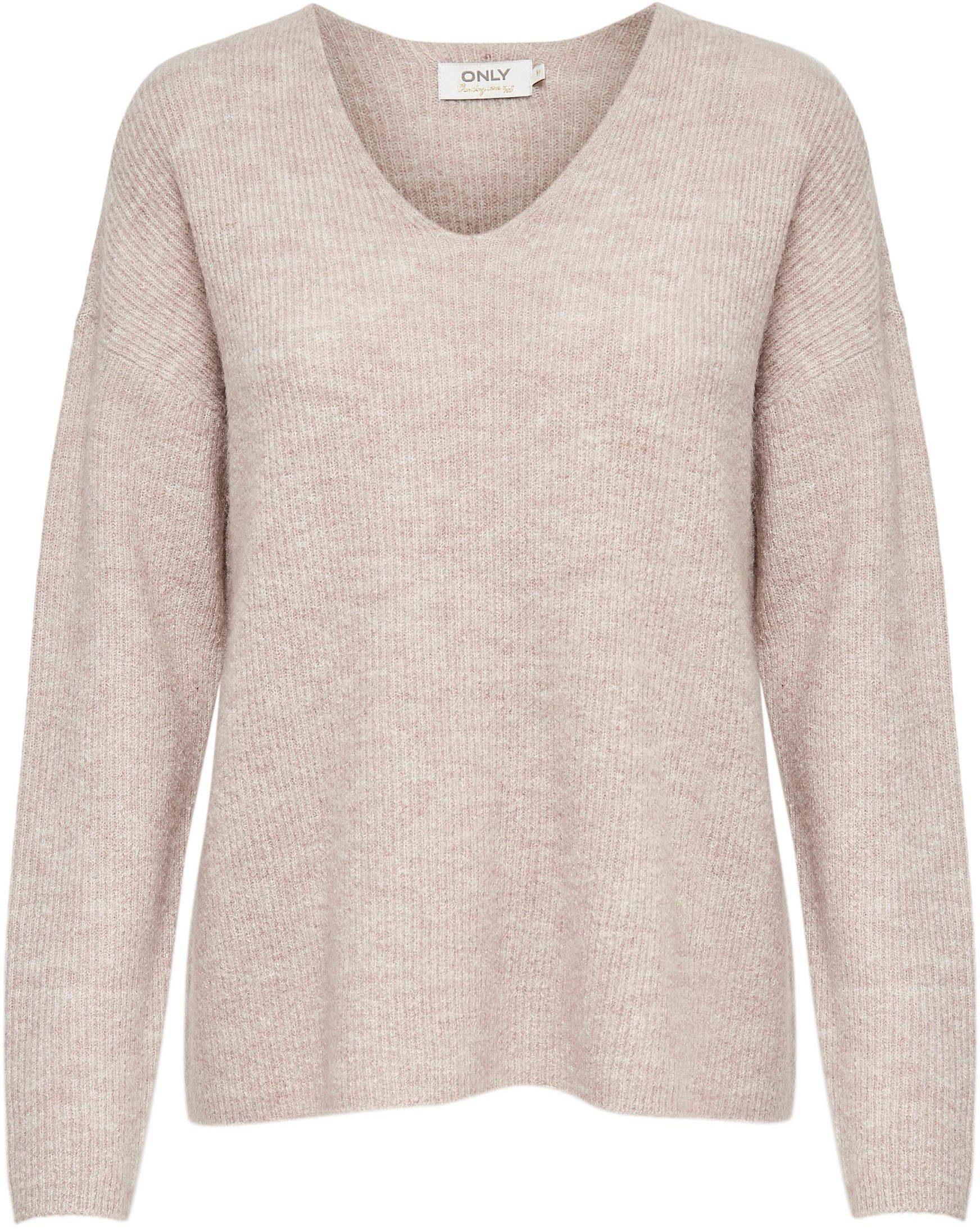 Only Gebreide trui ONLCAMILLA V-NECK L/S PULLOVER KNT NOOS