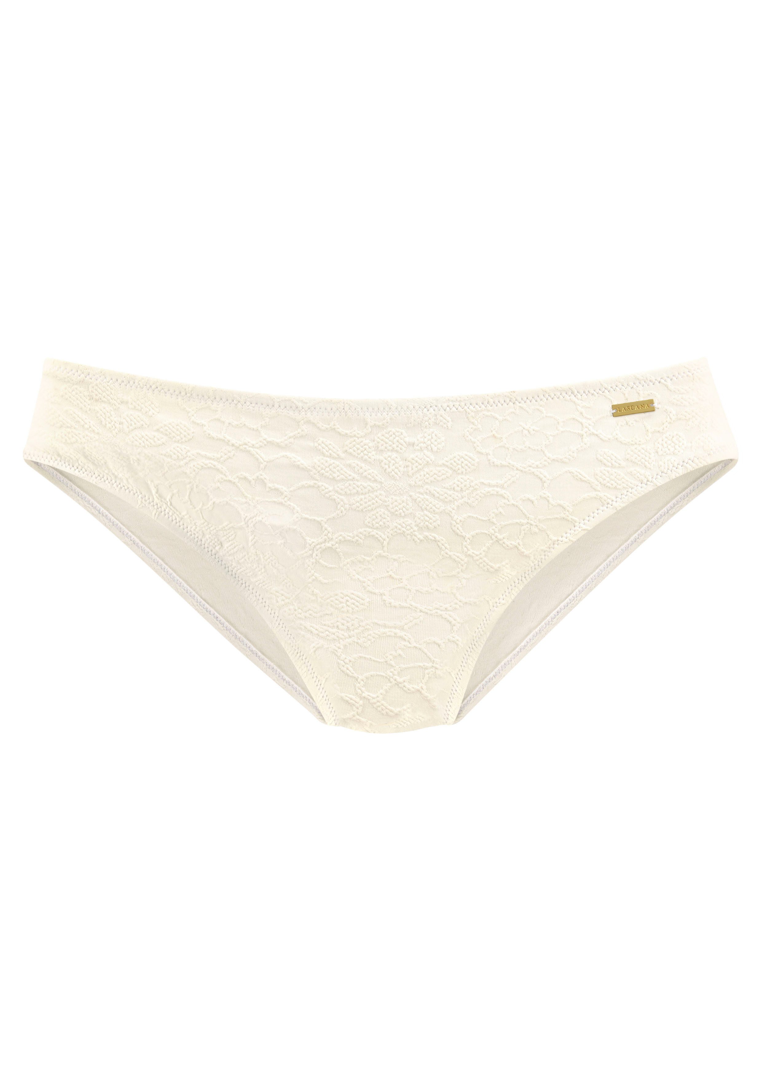 Buffalo Bikinibroekje Bubble met bloemig structuurpatroon
