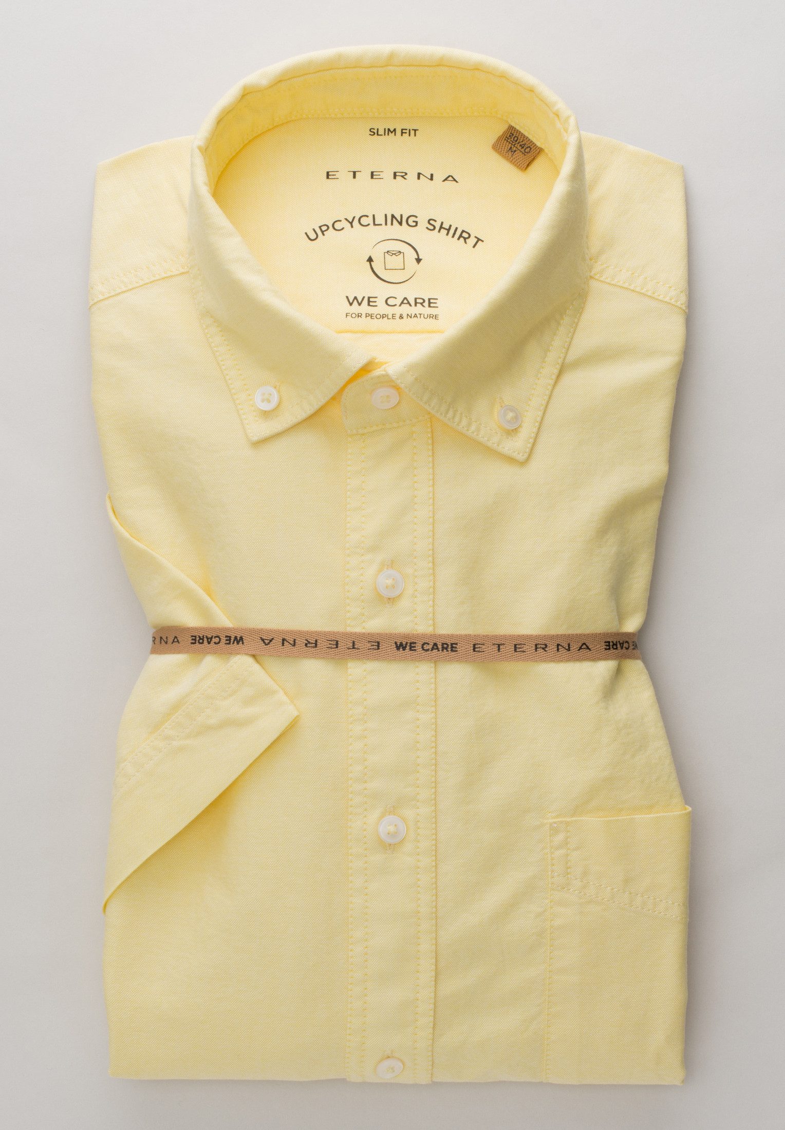 Eterna Overhemd met korte mouwen Slim fit EASY IRON (gemakkelijk te strijken)