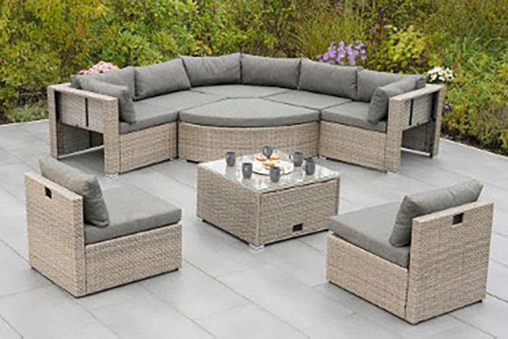 MERXX Tuinset Rivello inclusief kussens, afmetingen bxdxh: 225 x 225 x 63 cm (23-delig)