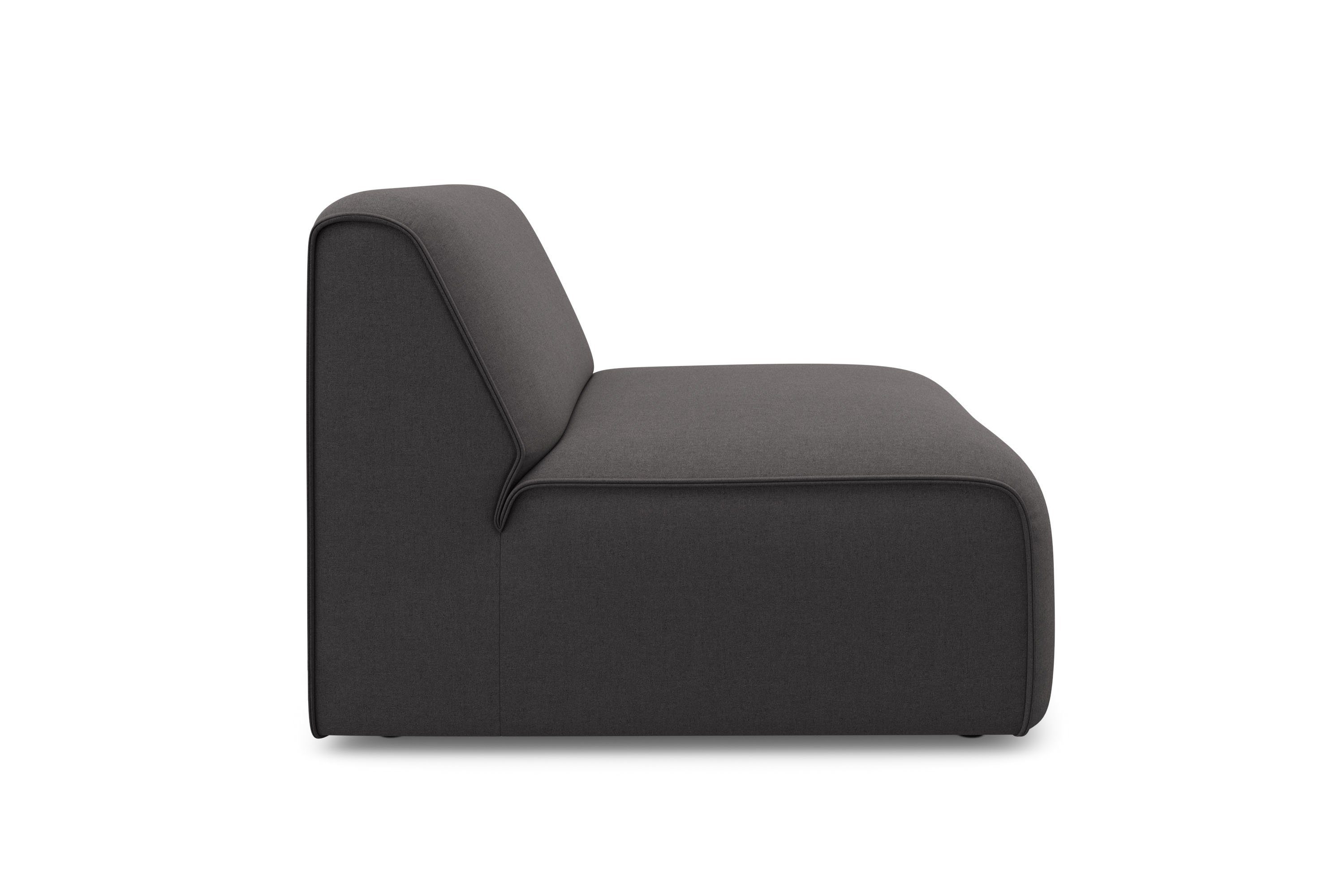 RAUM.ID Fauteuil Merid sofa-middenelement, afmetingen B/D/H: 84/97/46 cm als module of apart te gebruiken, voor individuele samenstelling