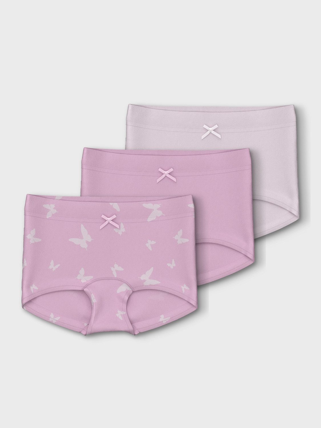 Name It Boxershort NMFTIGHTS 3P PINK BUTTERFLY NOOS (set, 3 stuks)