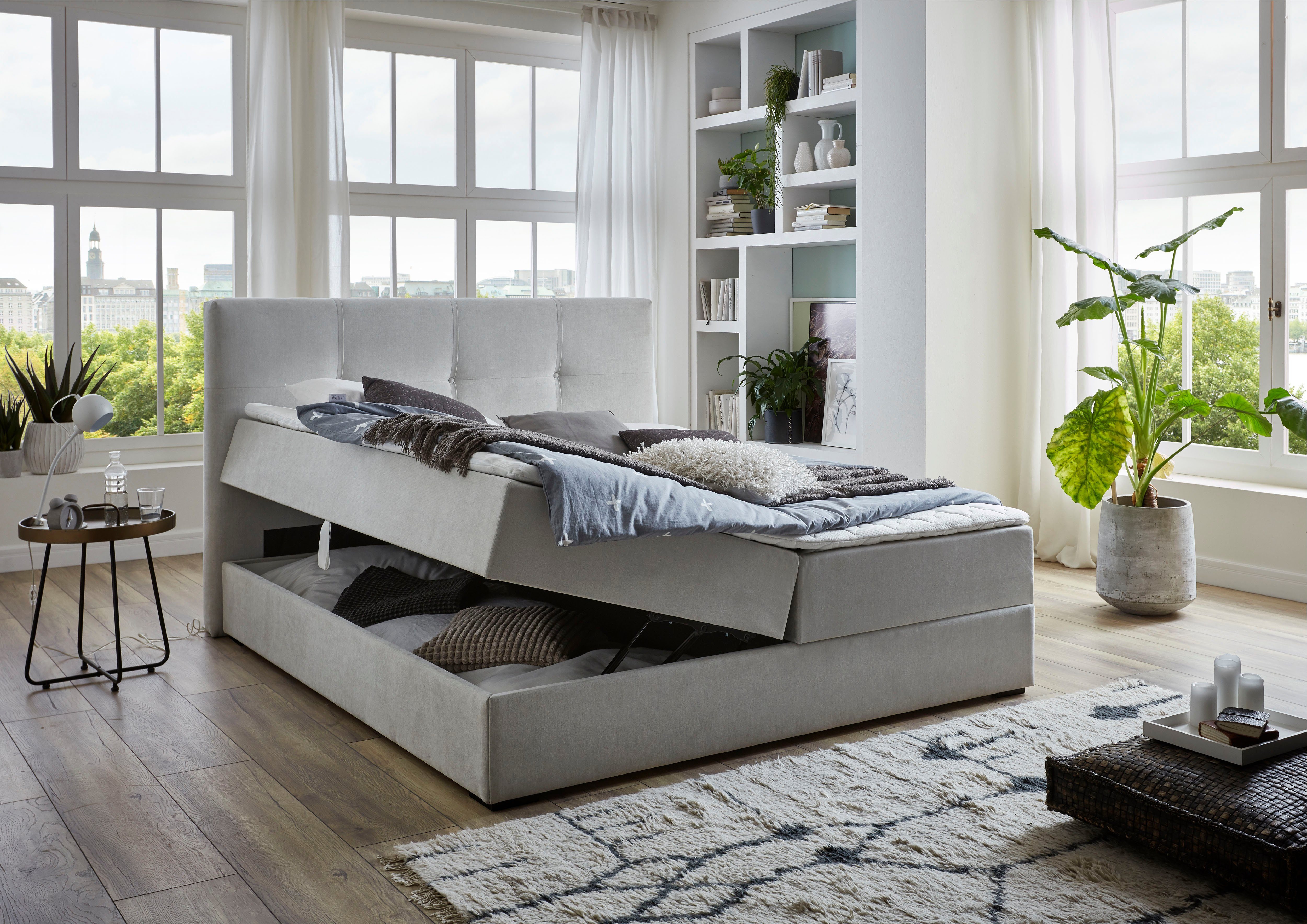 ATLANTIC home collection Boxspring Lucy met bedkist