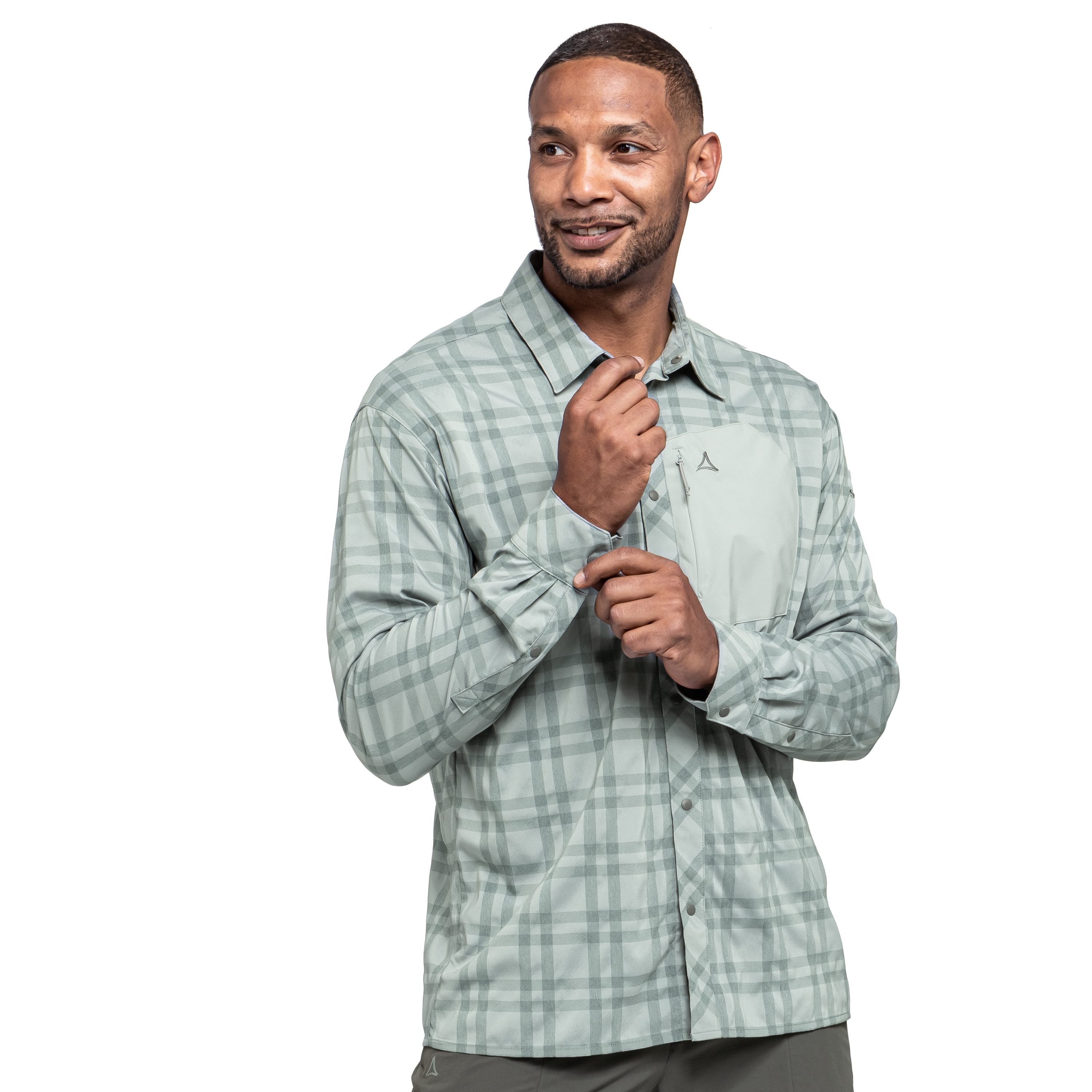 Schöffel Functioneel shirt heren casual overhemden maat 46 grijs