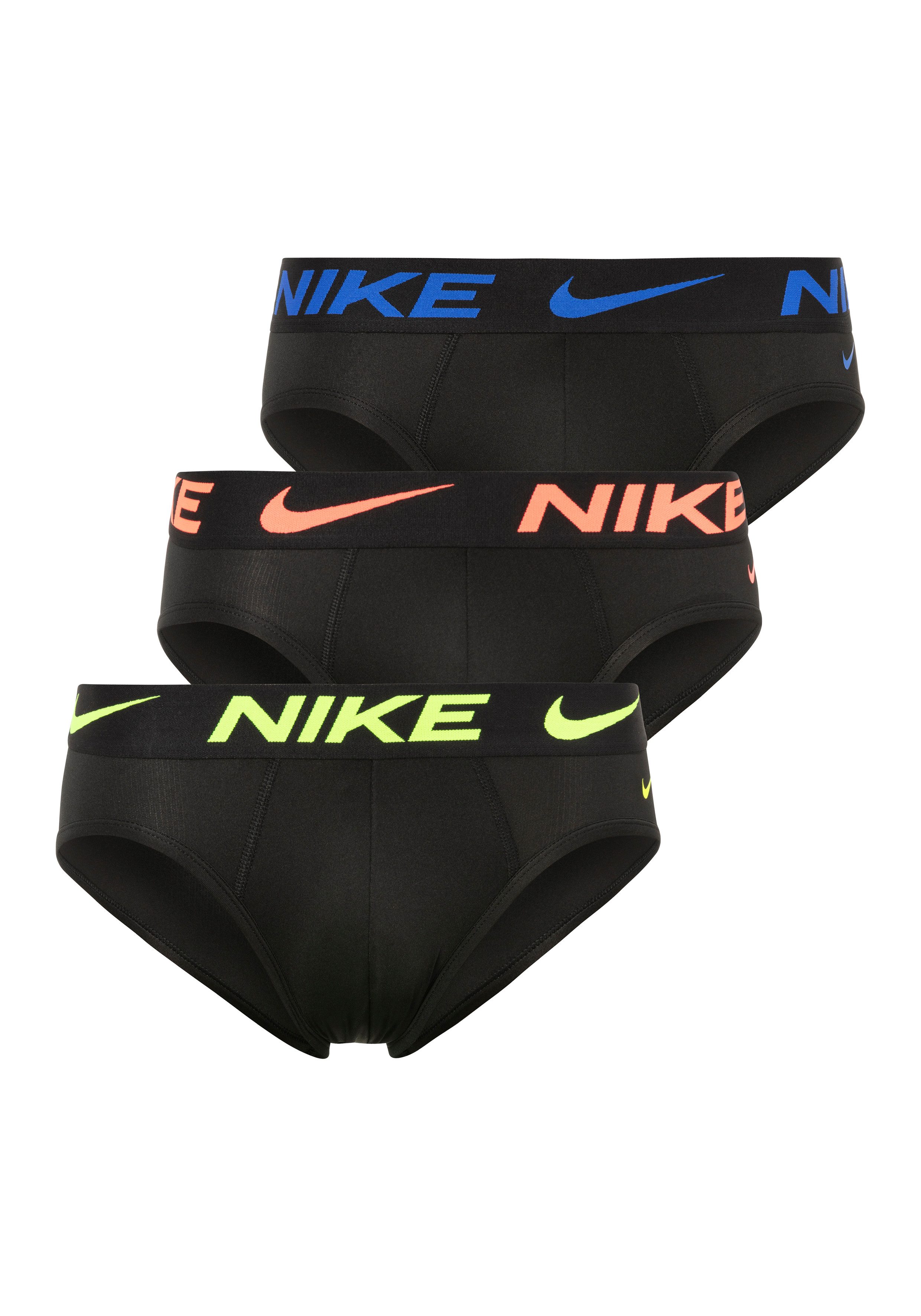 NIKE Underwear Hipster HIP BRIEF 3PK met nike logo-elastische band (3 stuks)