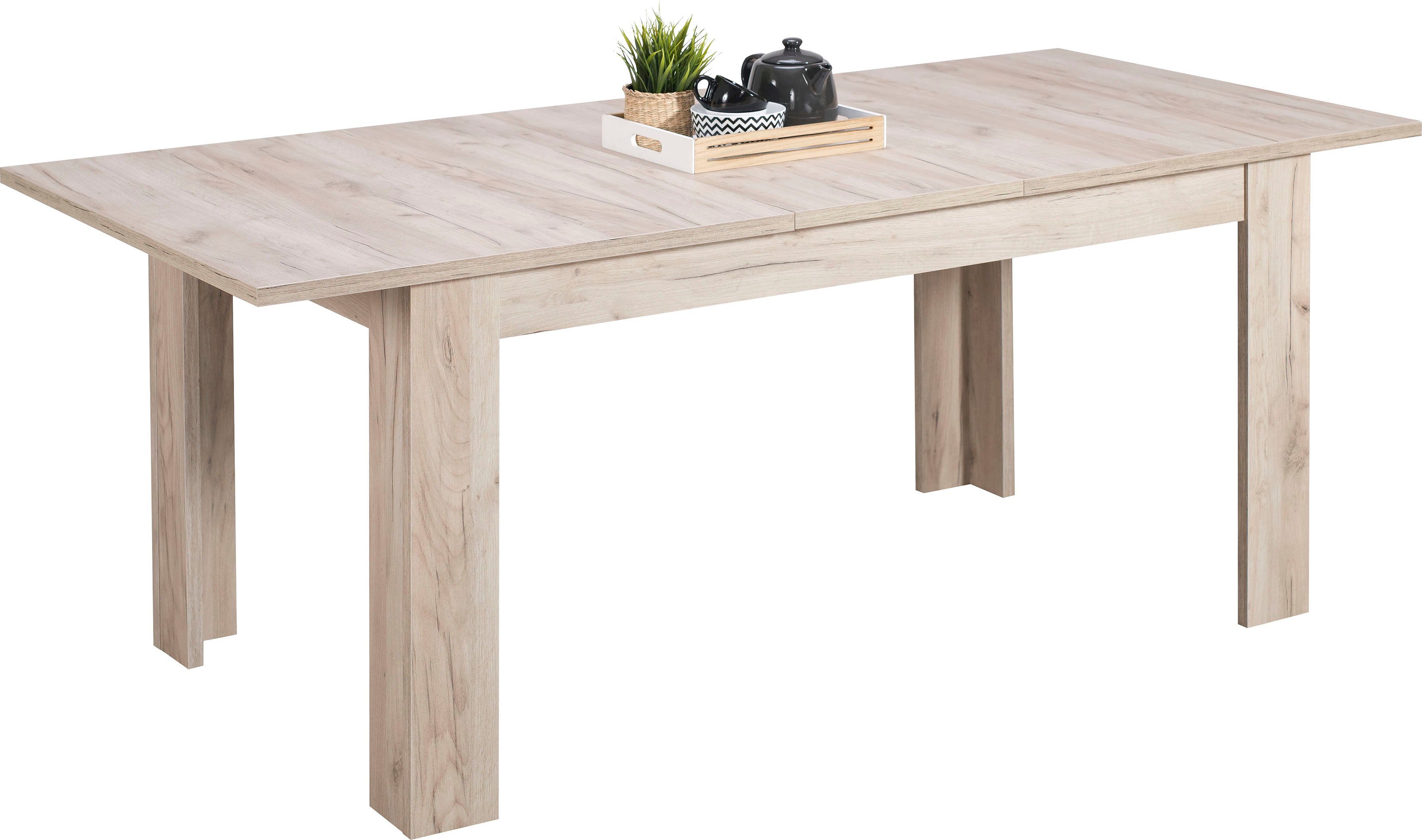 INOSIGN Eettafel OSCAR Te verlengen door inlegblad (40 cm)