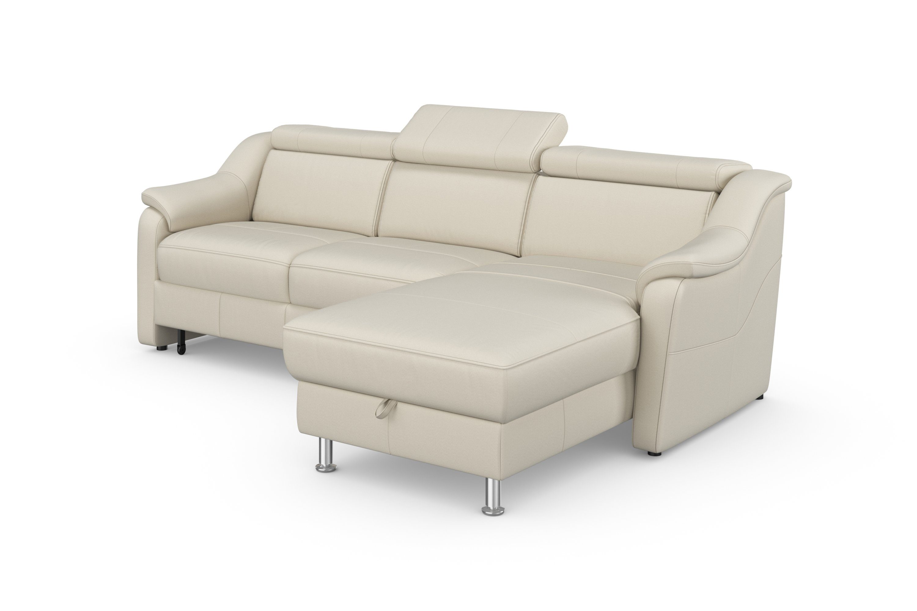 sit&more Hoekbank Freetown L-vorm met verstelbare hoofdsteun en comfortabele binnenvering