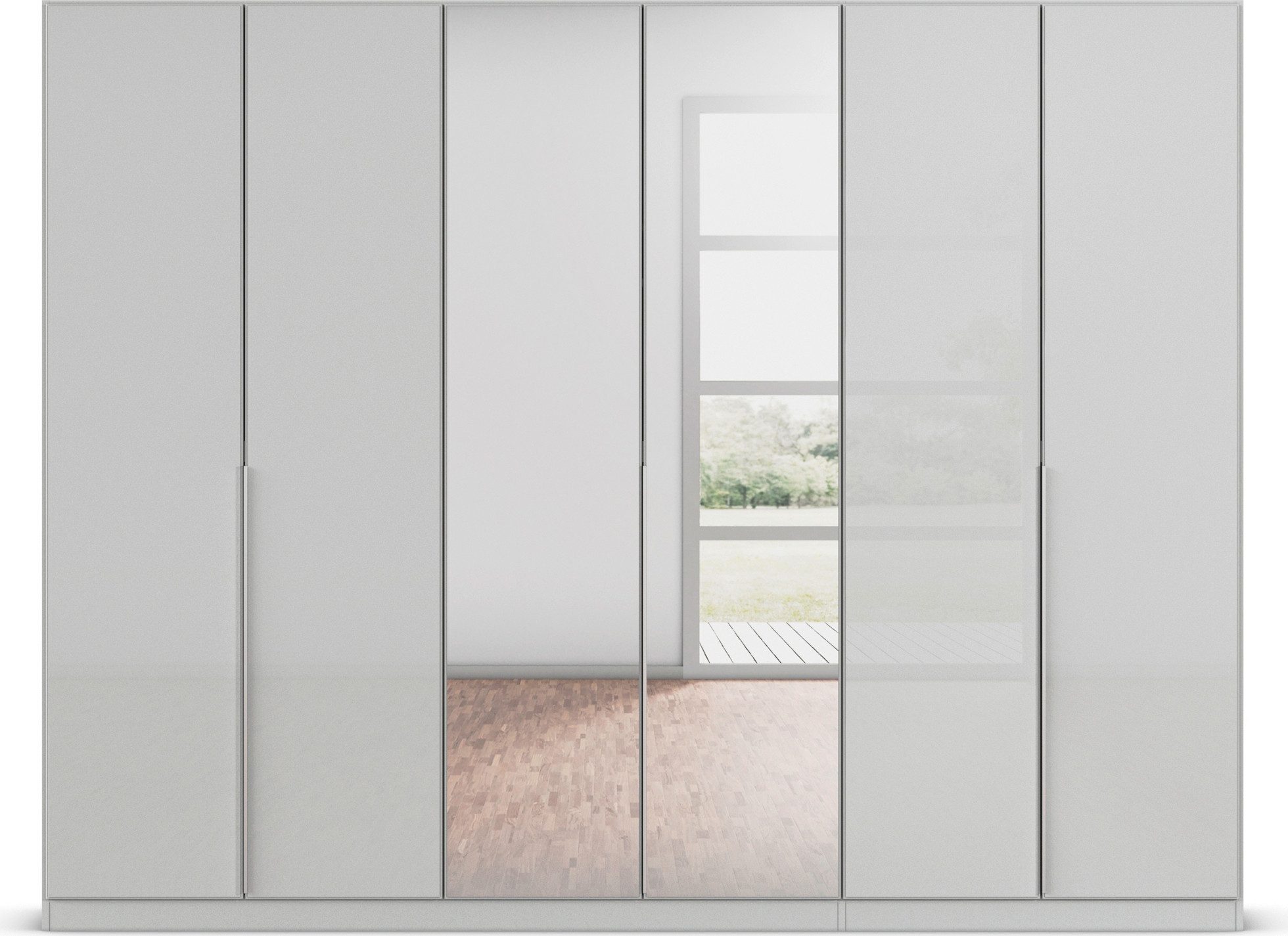 rauch Draaideurkast Kledingkasten kast garderobe AGORDO met glazen front doordachte binnenuitrusting, in 6 breedtes en 2 hoogtes made in germany