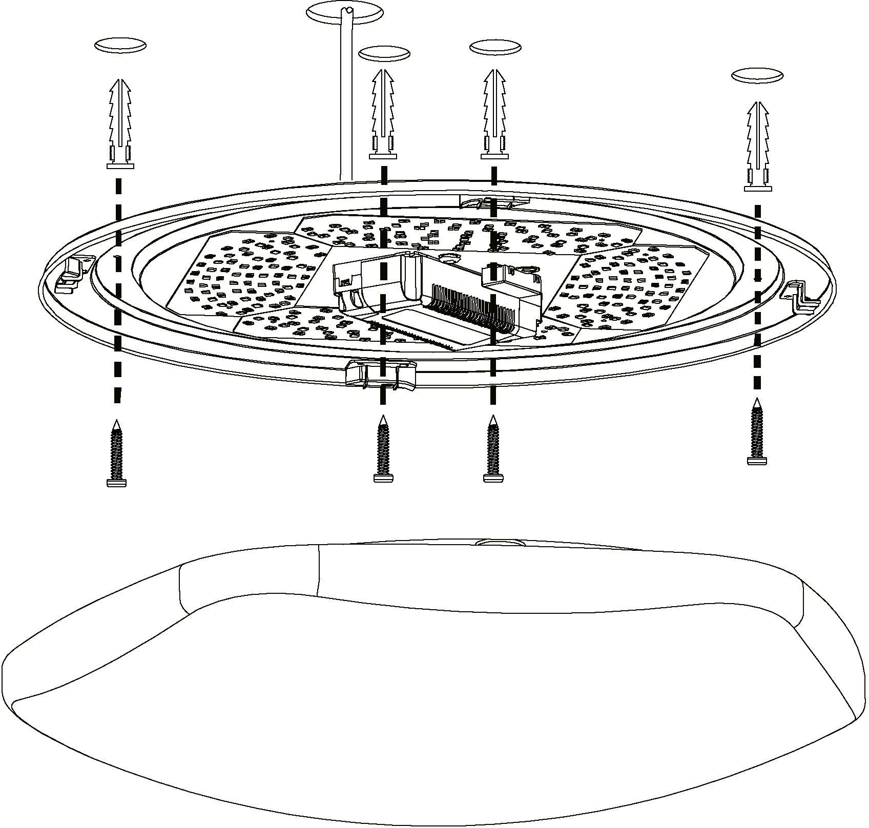 EGLO Plafondlamp TOTARI-C Smart Home plafondlamp Ø 60 cm, dimbaar, wittinten en kleuren instelbaar (1 stuk)