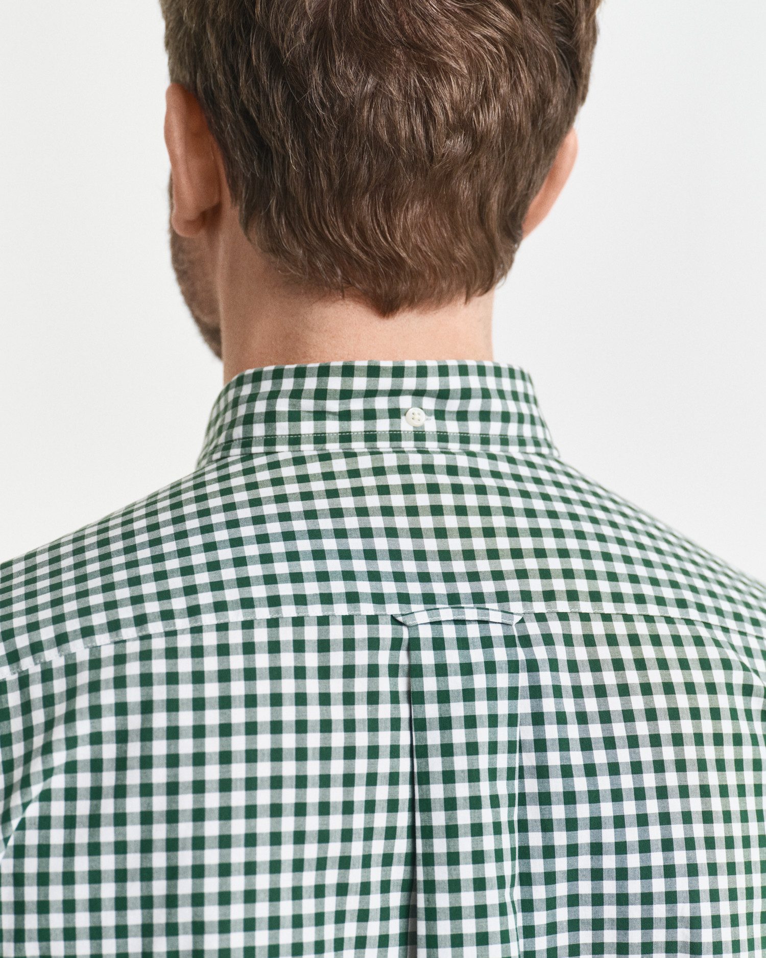 Gant Overhemd met lange mouwen REG POPLIN GINGHAM SHIRT met logoborduursel op borsthoogte
