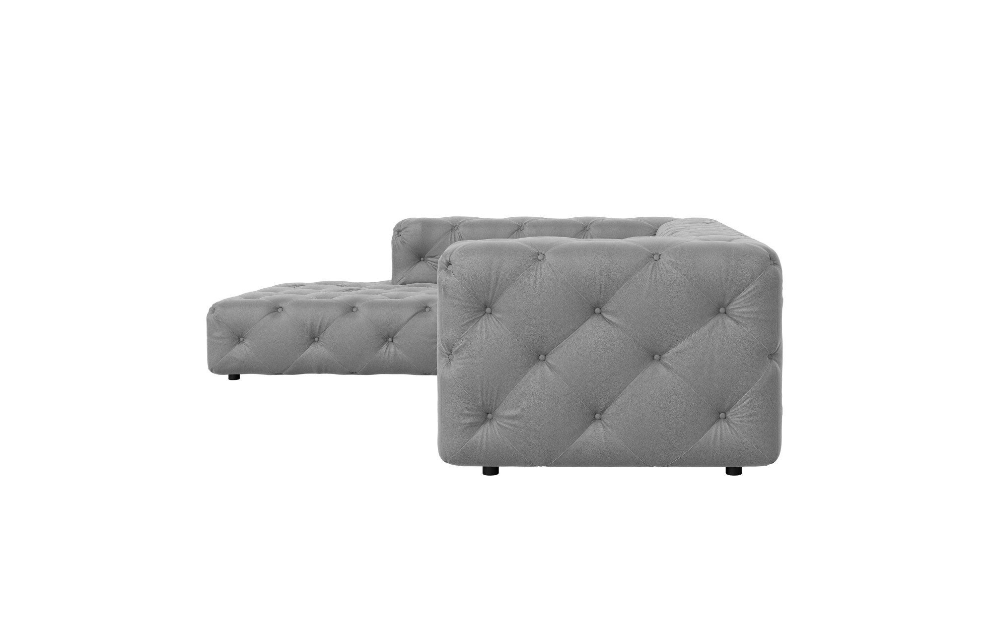 Places of Style Hoekbank FOLLINA L-vorm, met klassieke Chesterfield-knoopstiksels