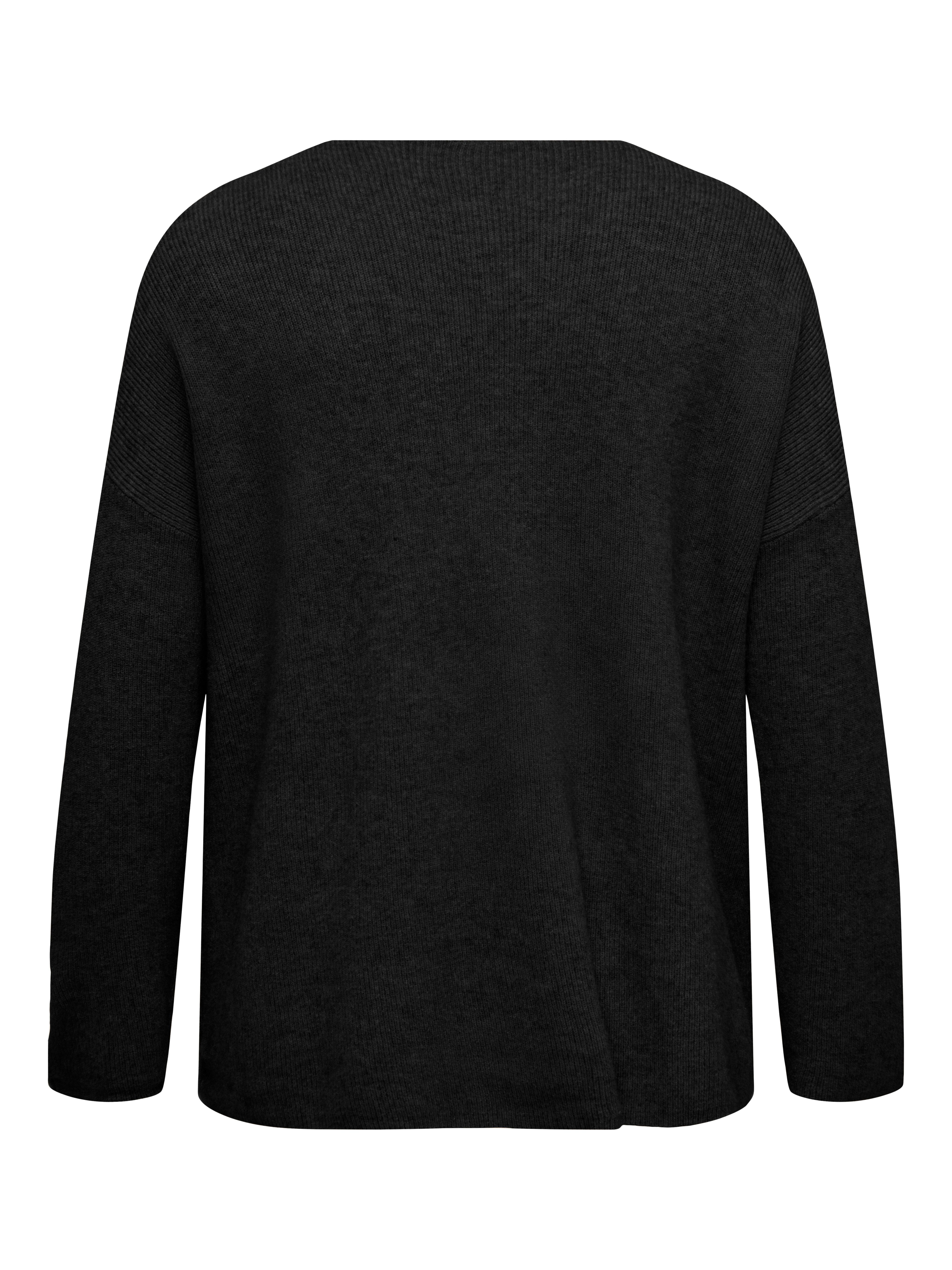 ONLY CARMAKOMA Trui met V-hals CARIBI LS RIB LOOSE V-NECK CC KNT