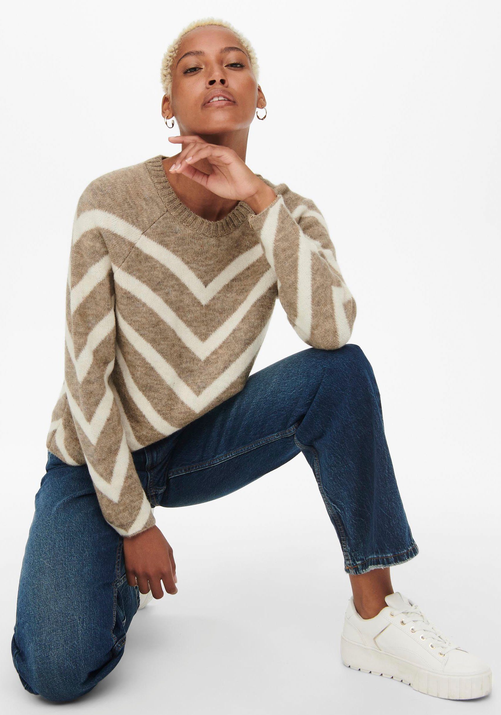 Only Gebreide trui ONLELIZA L/S PULLOVER KNT NOOS