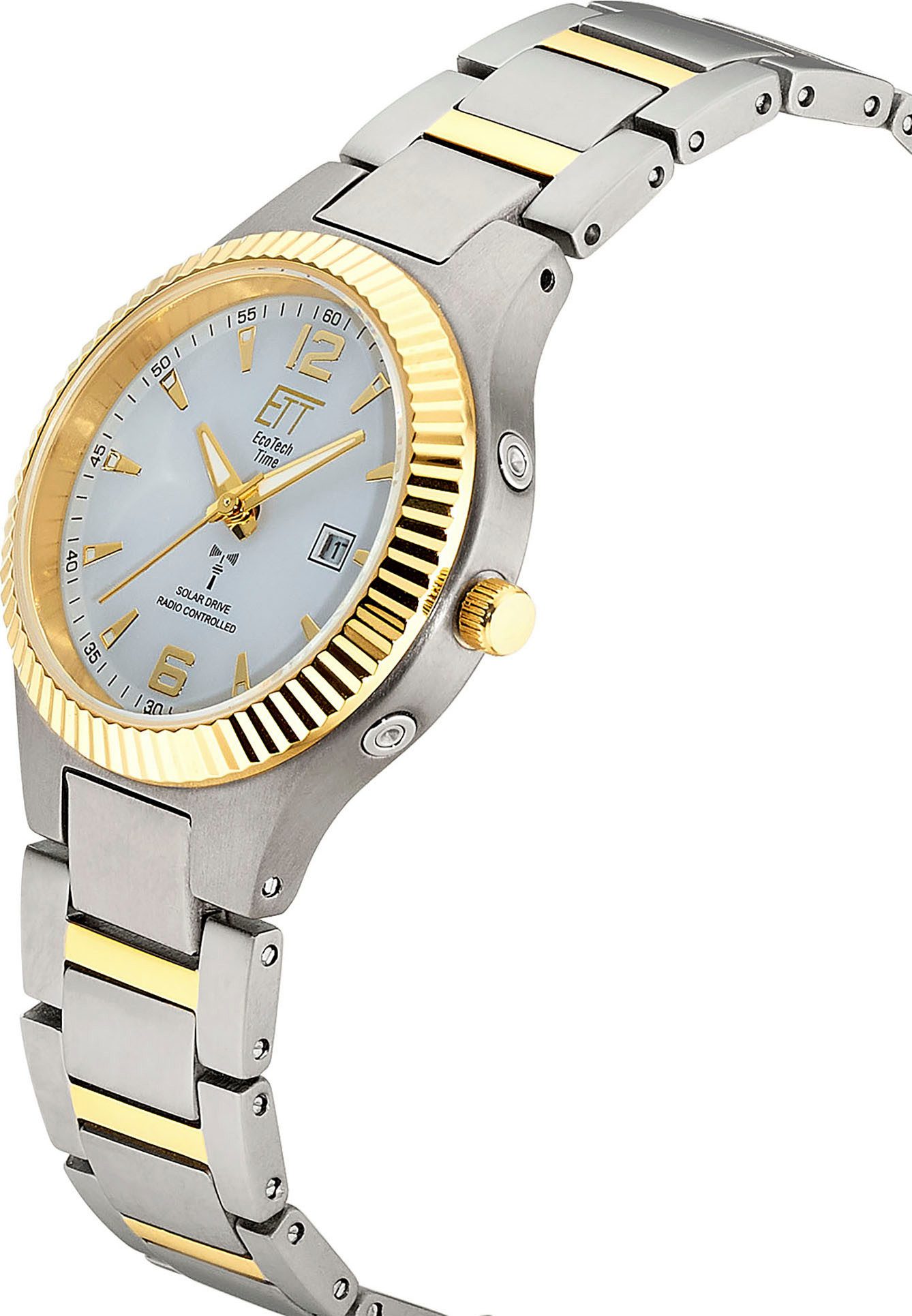 ETT Radiografisch horloge Everest Lady Horloge, solar, dameshorloge, analoog, automatische kalender, dag
