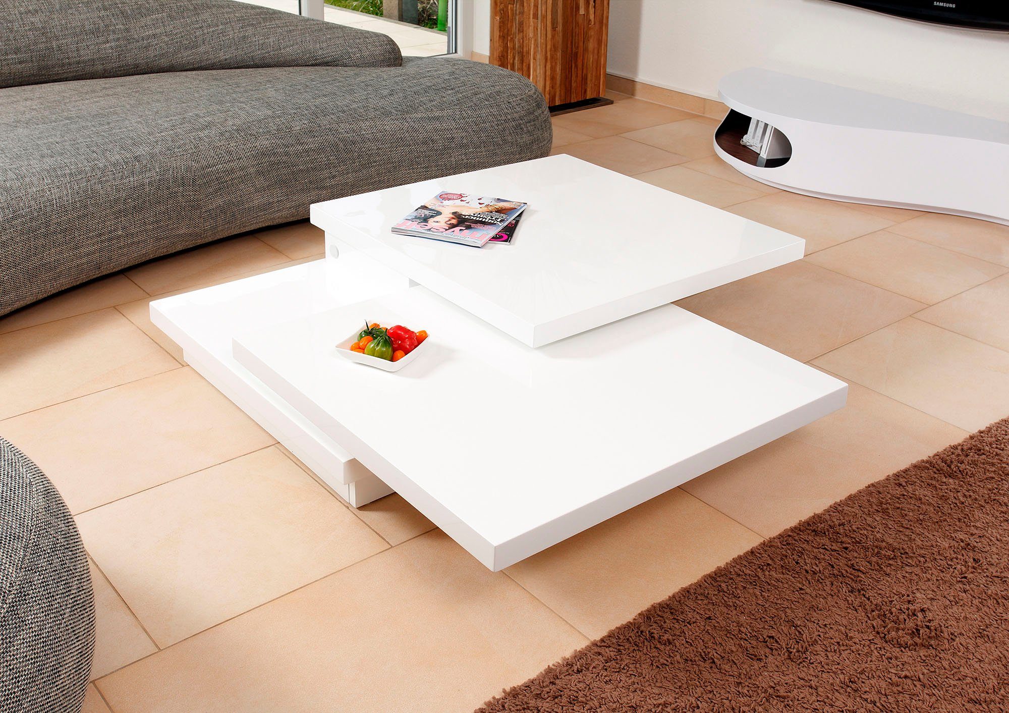 SalesFever Salontafel Draaibaar tafelblad om 360°