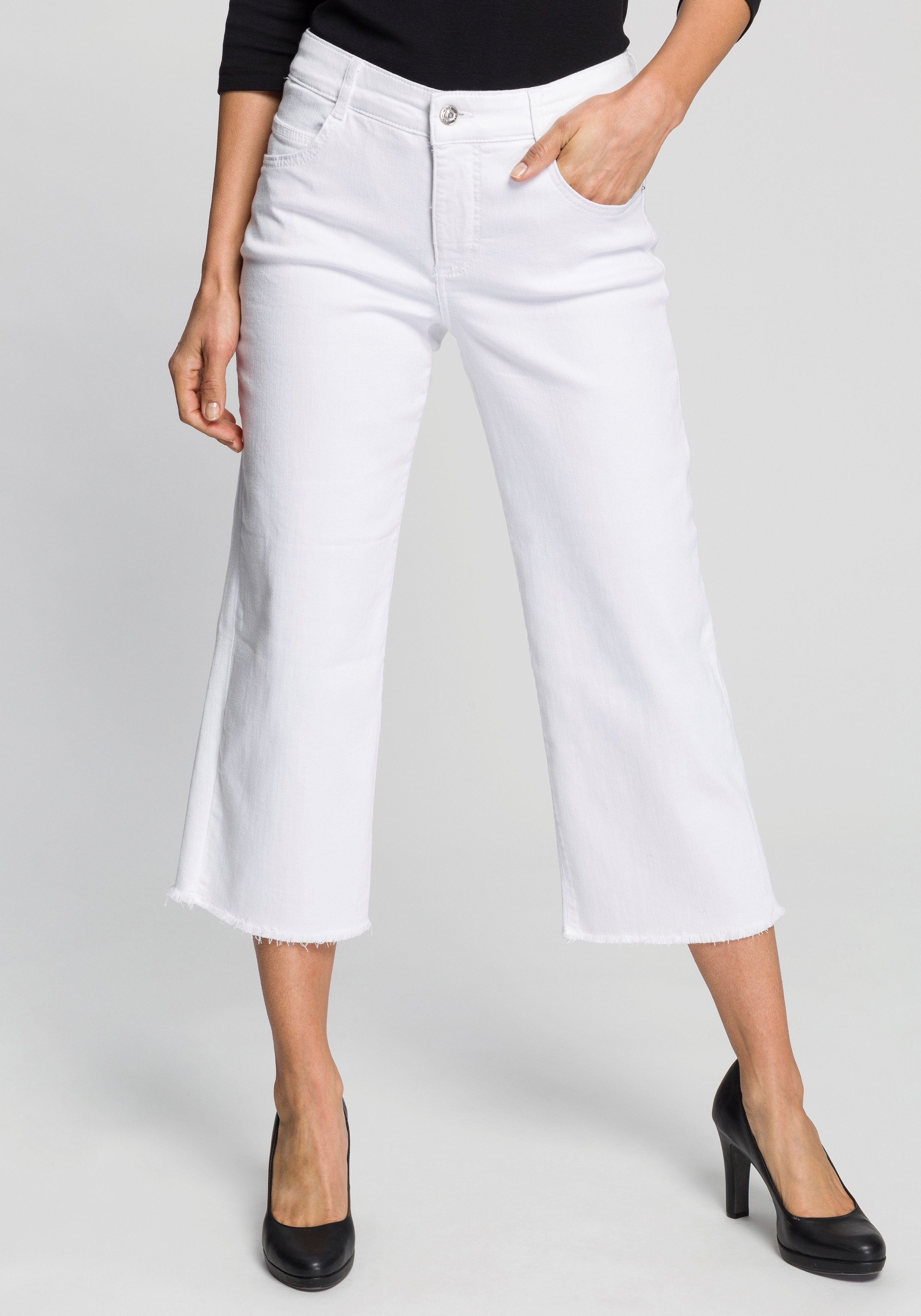 MAC Wijde jeans Greta Wijd model met franje online shop | OTTO