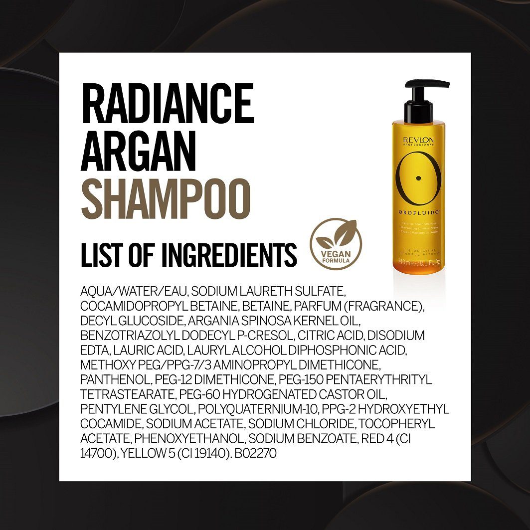 REVLON PROFESSIONAL Haarshampoo Orofluido Radiance Argan Shampoo 240 ml