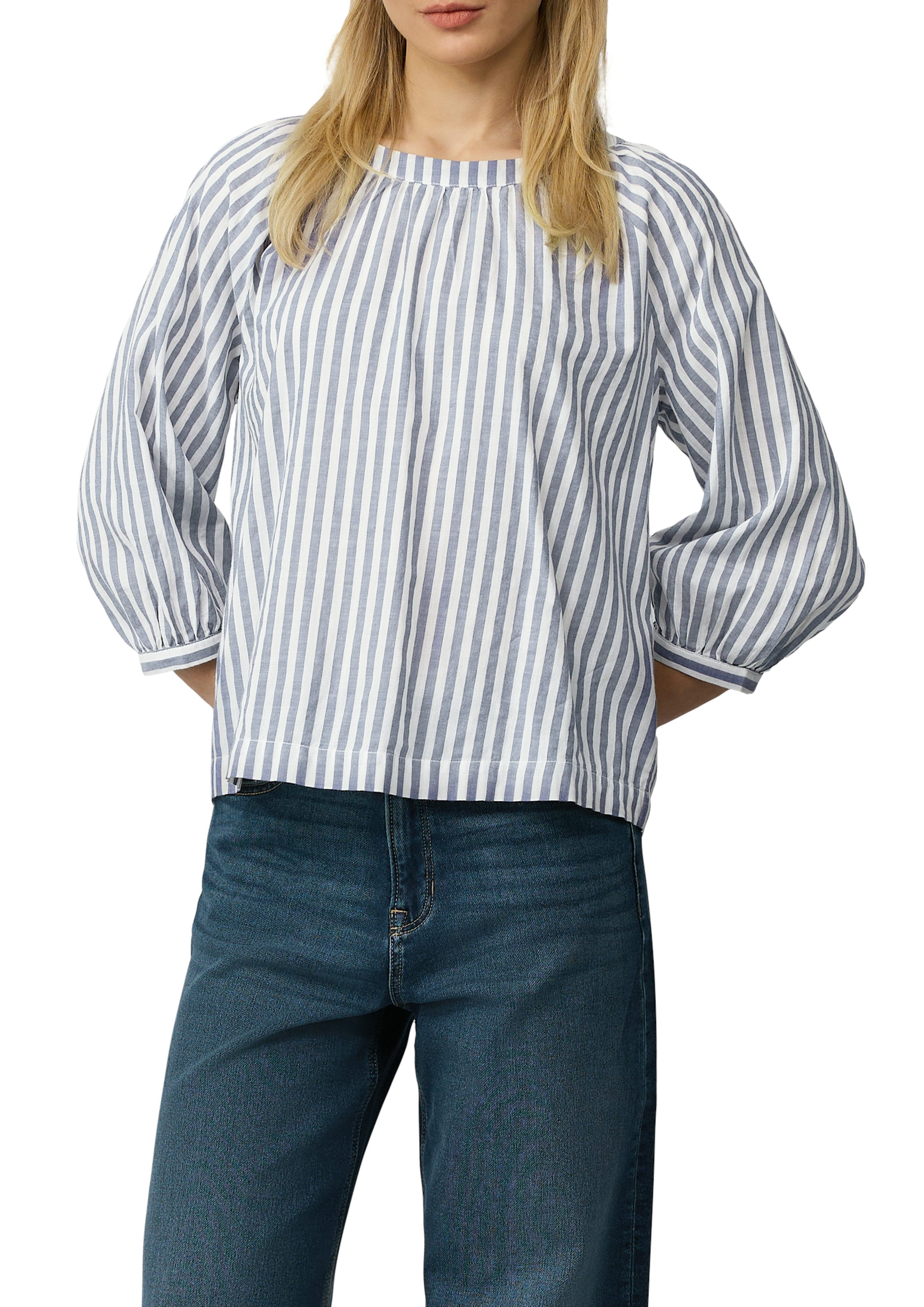 s.Oliver Blouse met lange mouwen met streepmotief dames blouses maat 38 blauw