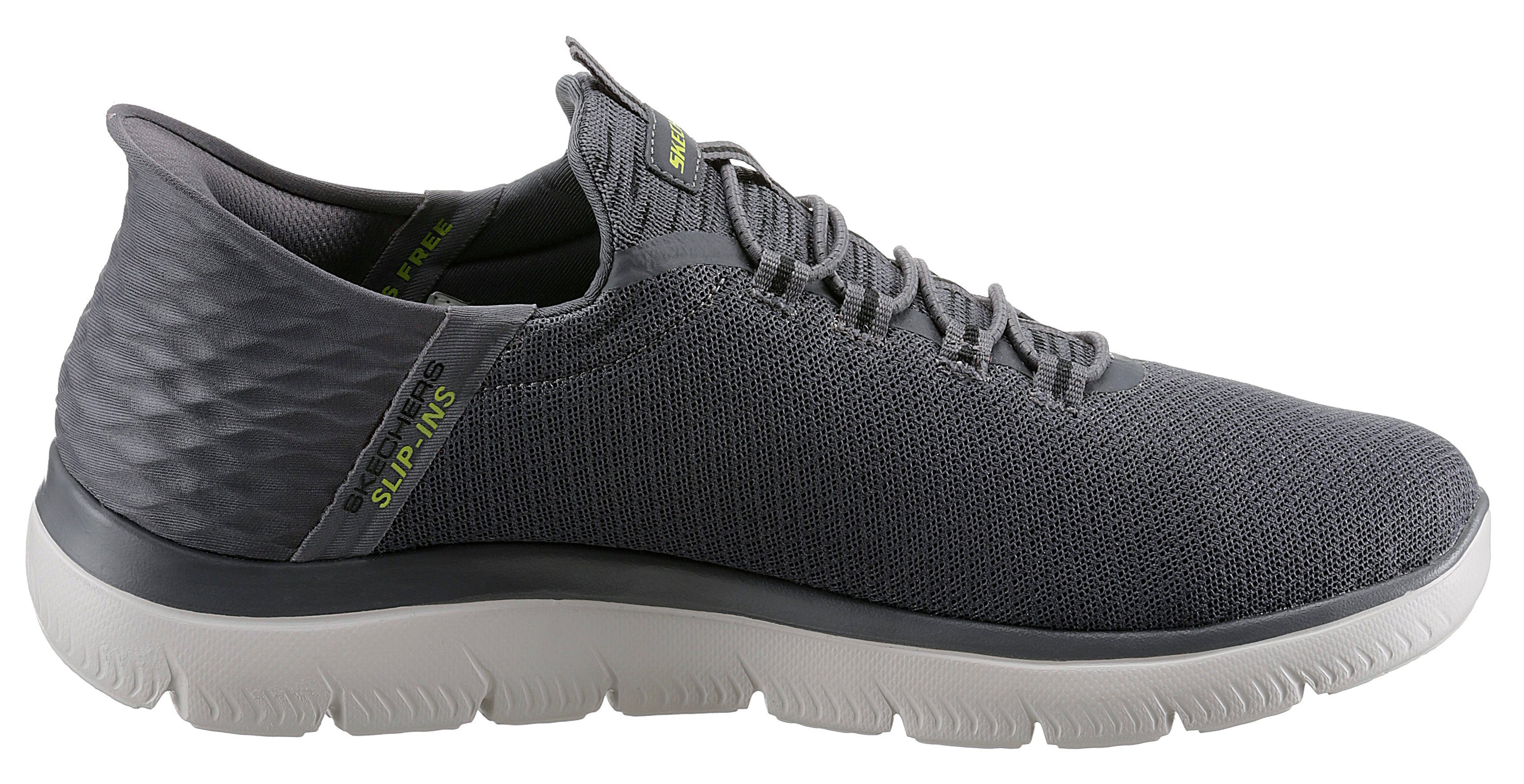 Skechers Slip-on sneakers SUMMITS-HIGH RANGE vrijetijdsschoen met slip-in hiel voor een gemakkelijke instap