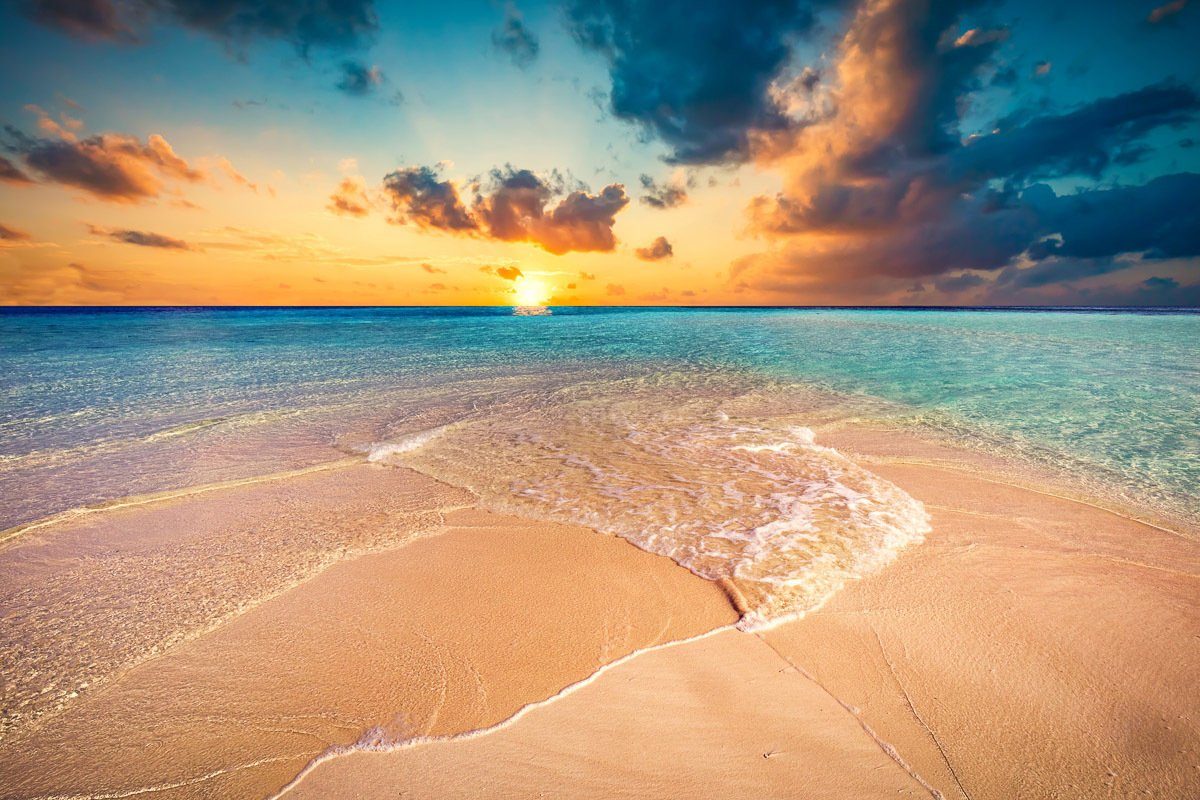 Papermoon Fotobehang Tropischer Strand Malediven