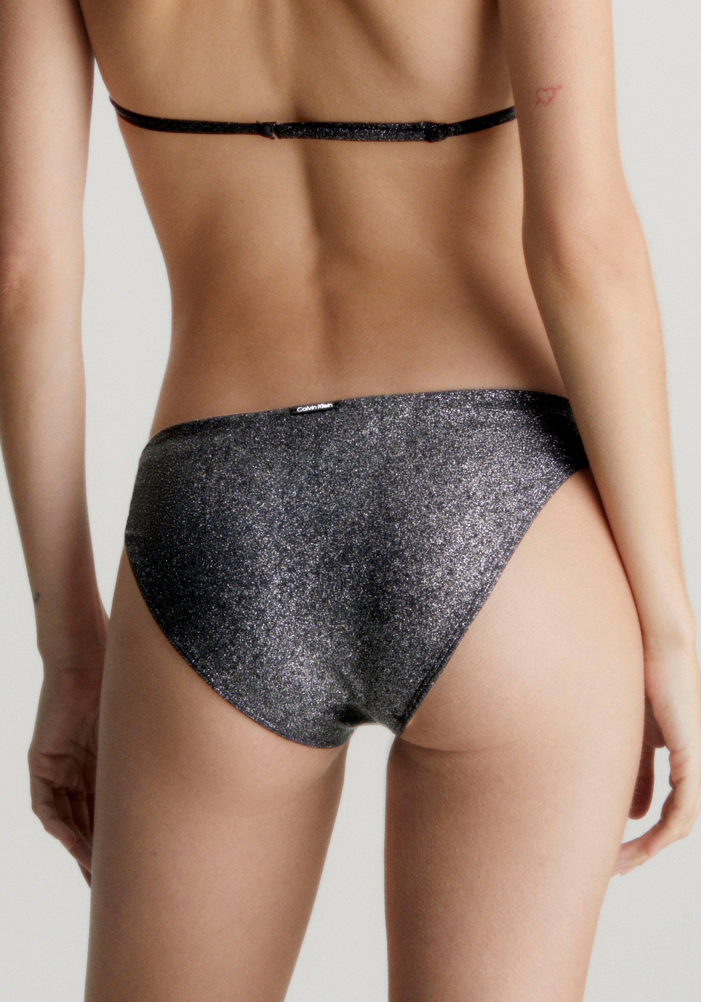 Calvin Klein Swimwear Bikinibroekje Bikini in glinsterende look