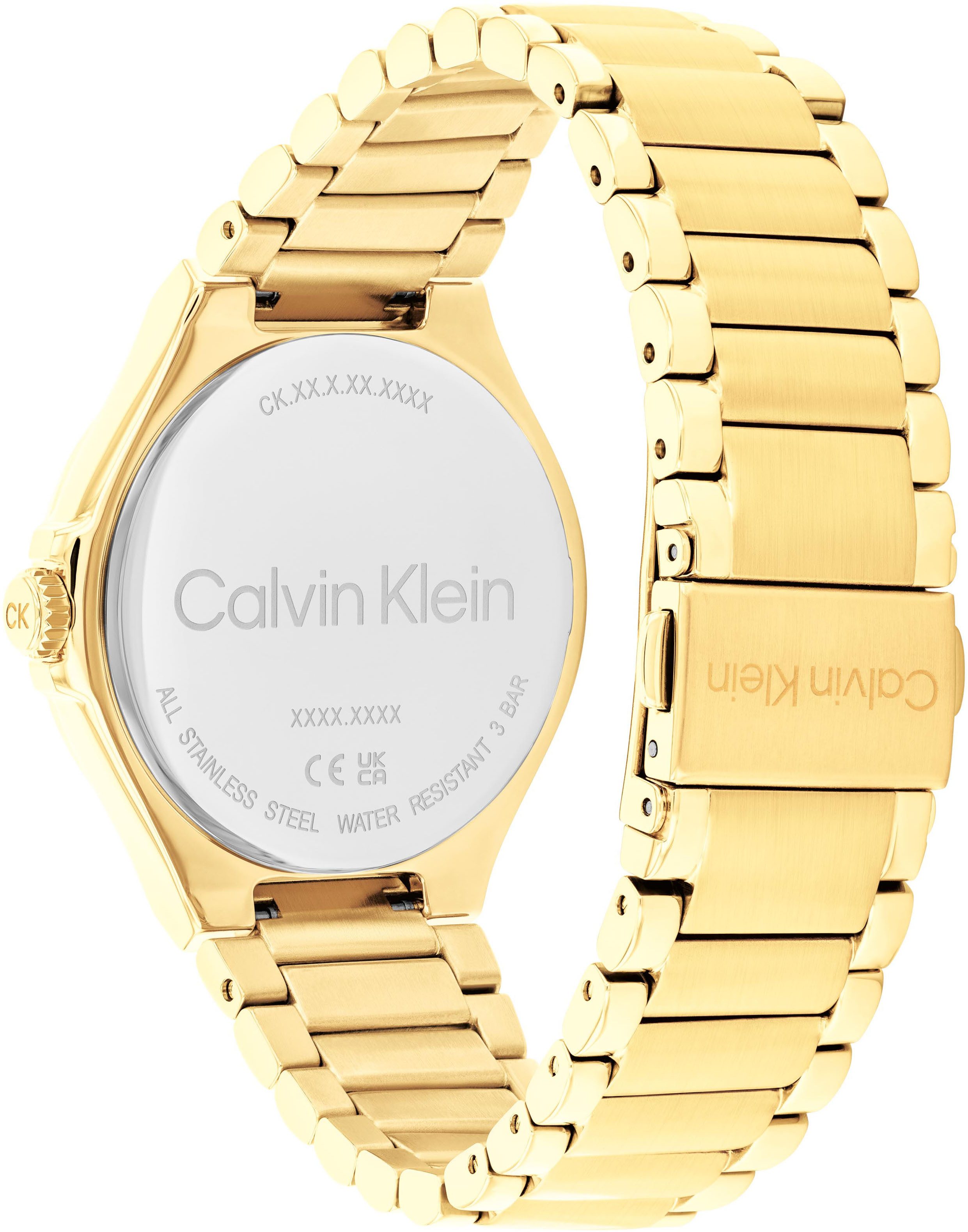 Calvin Klein Multifunctioneel horloge VIBRANCY Horloge, quartz, dameshorloge, dag, weekdag, stalen band