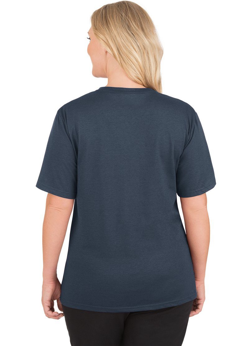 Trigema T-shirt Trigema V-Shirt DELUXE katoen (1-delig)