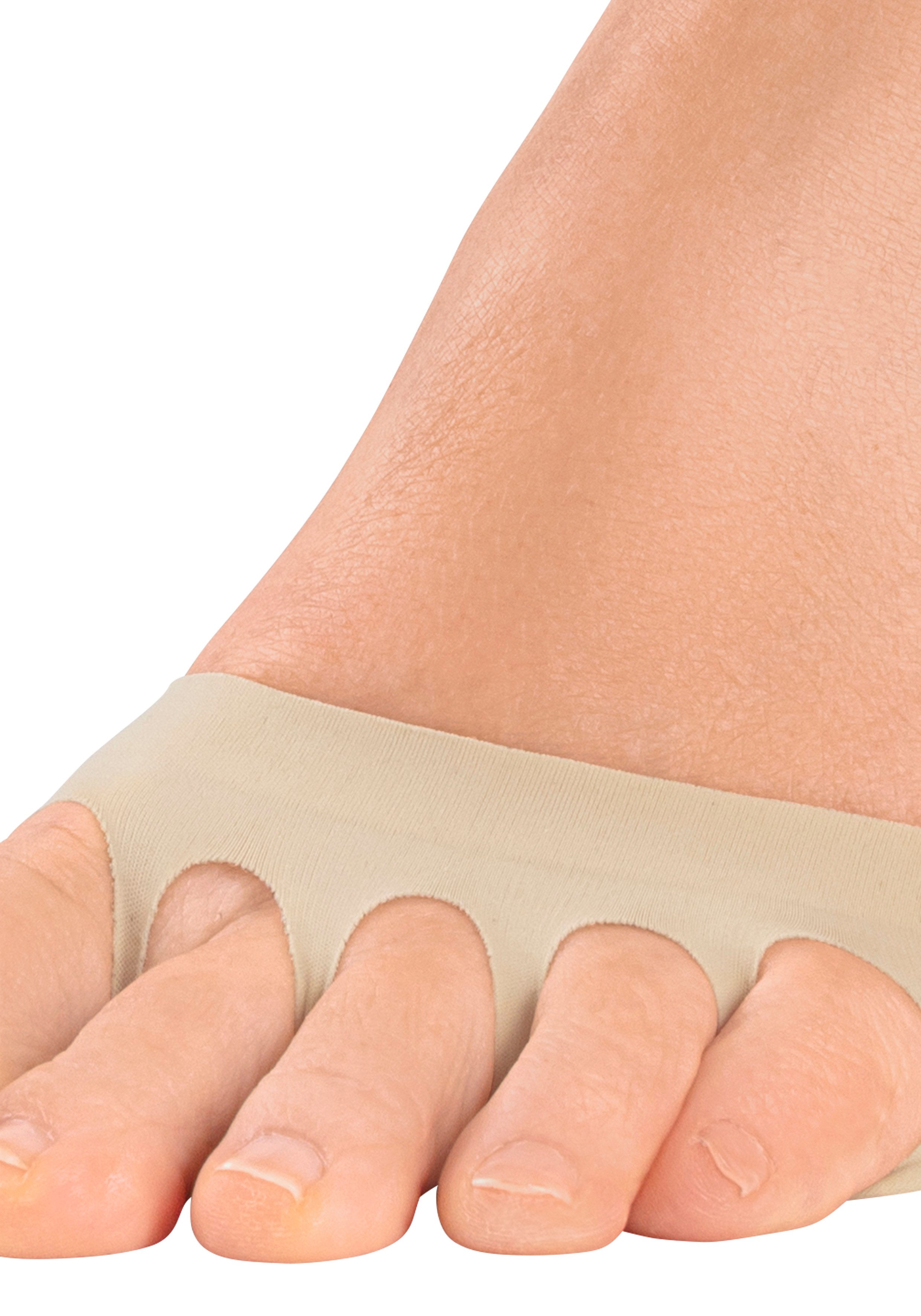 Vivance Teensokjes met voorvoetkussen voor hoge schoenen (set 3 paar)
