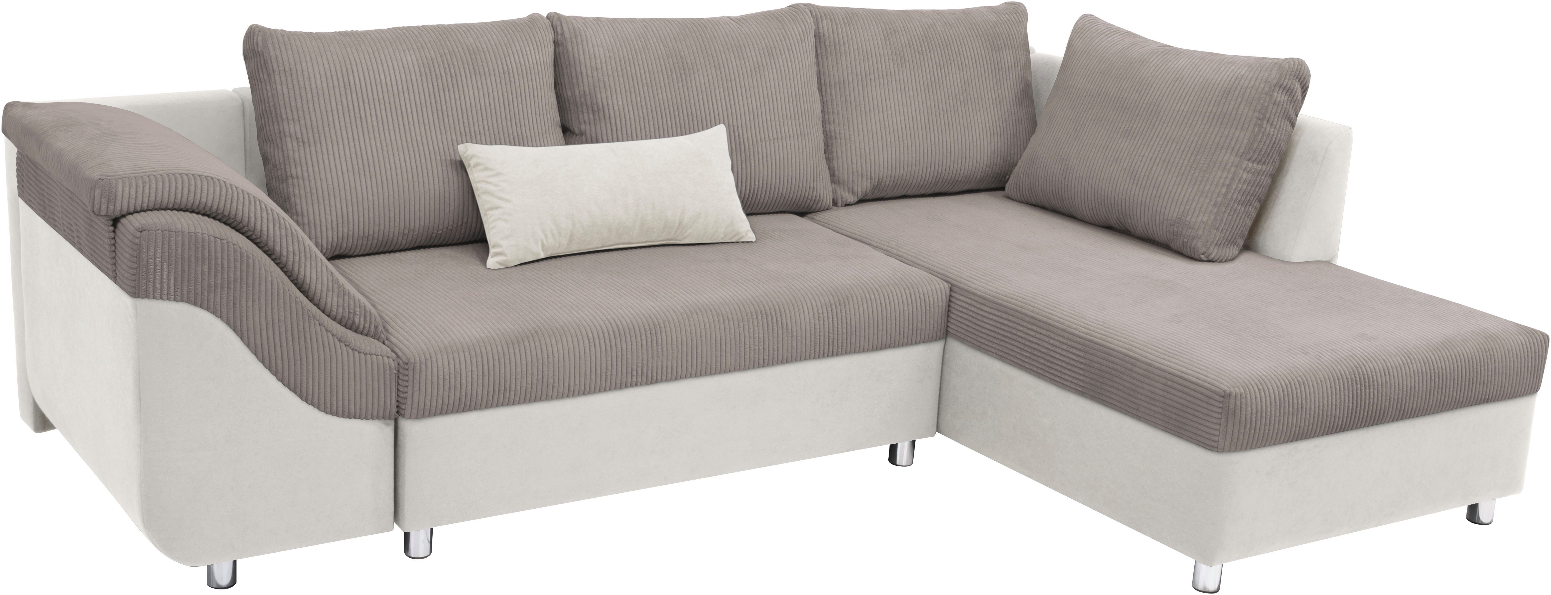 COLLECTION AB Hoekbank Sally L-vorm met en zonder slaapfunctie, inclusief losse rug- en sierkussens