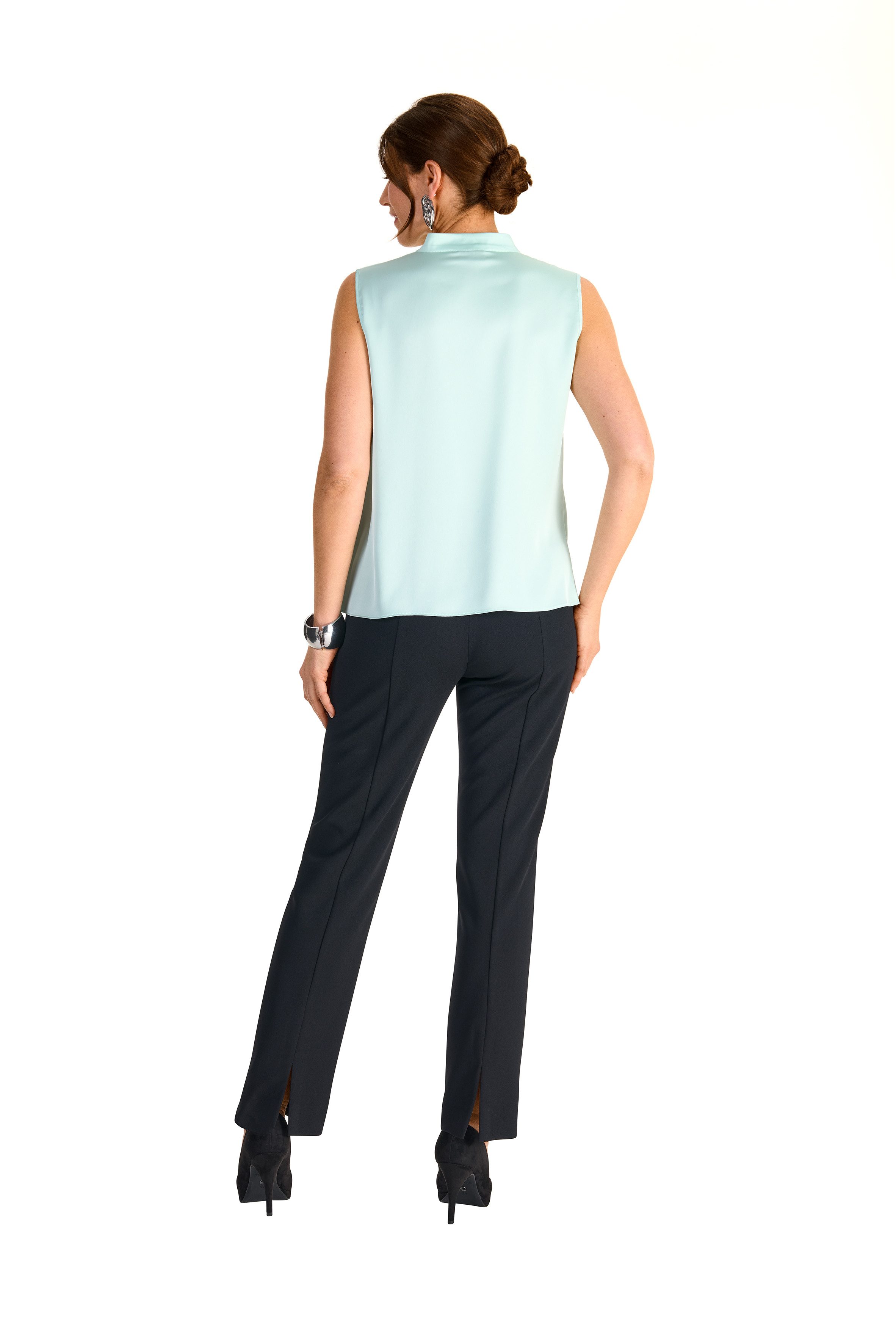 HERMANN LANGE Collection Shirttop met watervalkraag