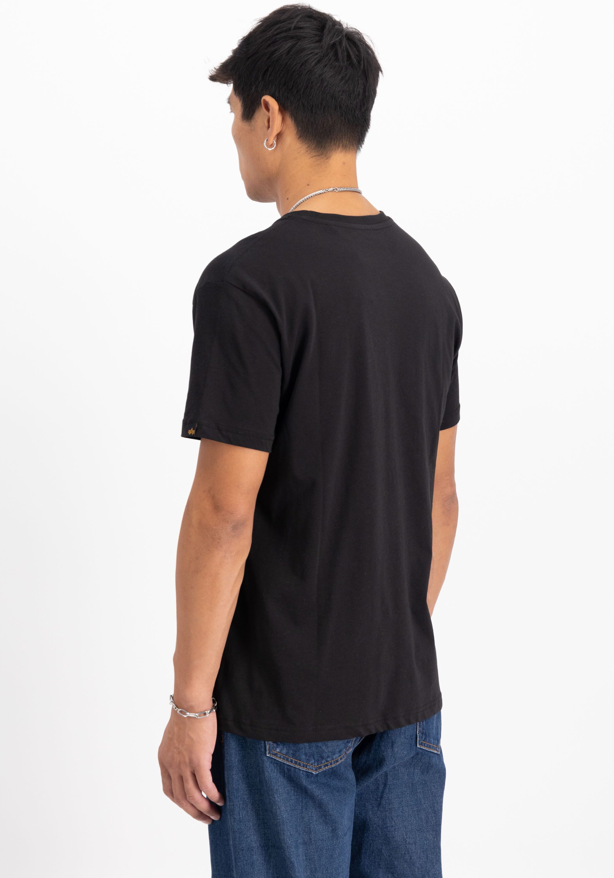 Alpha Industries Shirt met ronde hals Basic T Small Logo 2 Pack (set 2-delig)