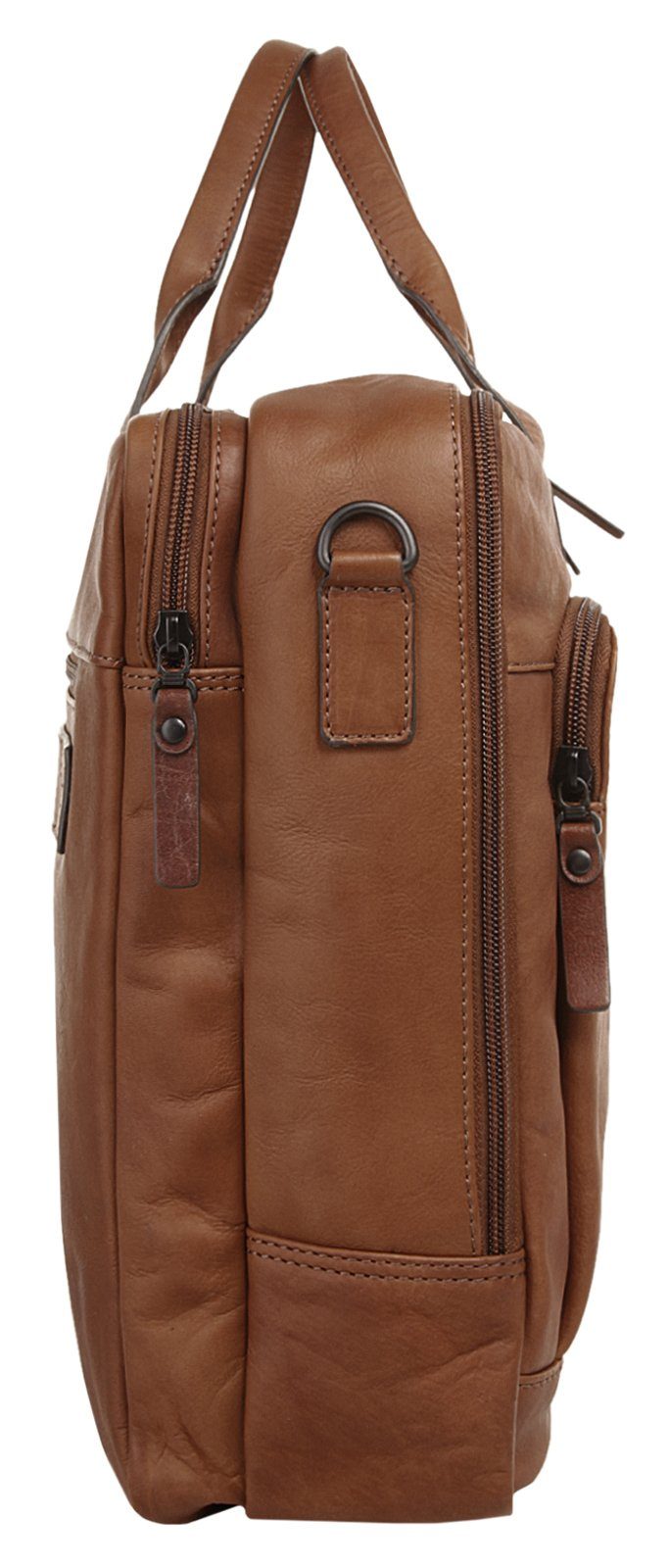 X-Zone Laptoptas echt leder