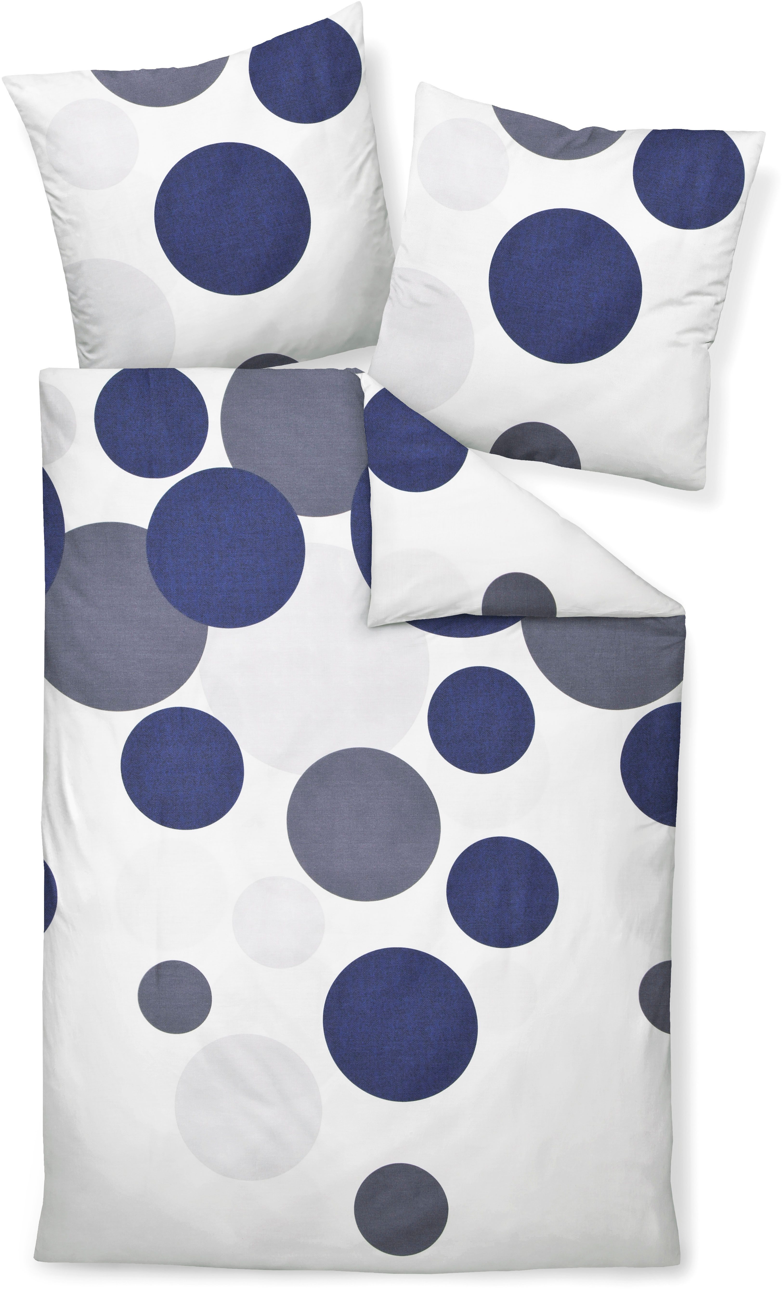 Janine Beddengoed Moments98115 08 met een ritssluiting dekbedovertrekken blauw