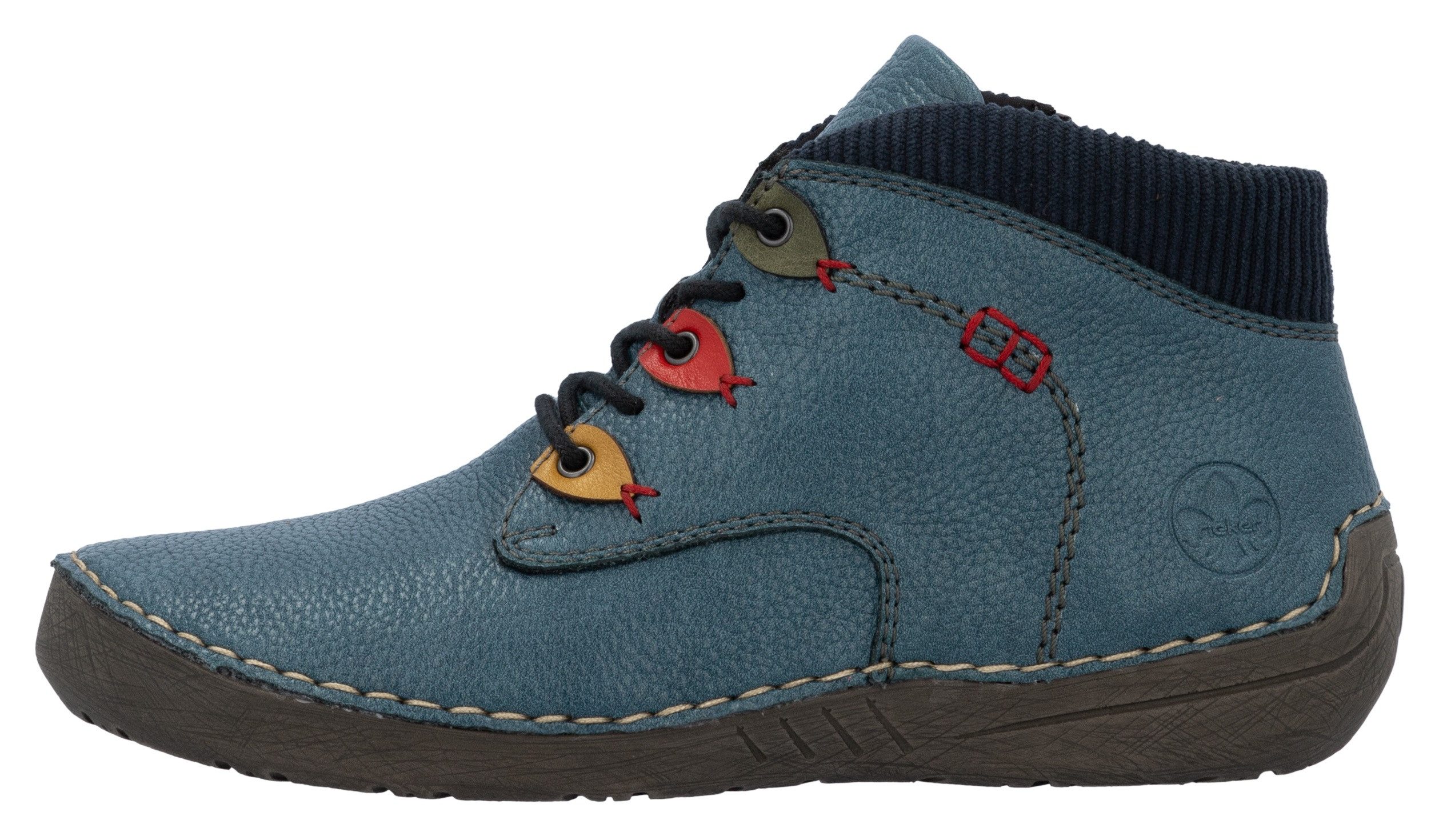 Rieker Veterschoenen Enkellaarsjes, casual boots, high top sneaker met binnenritssluiting