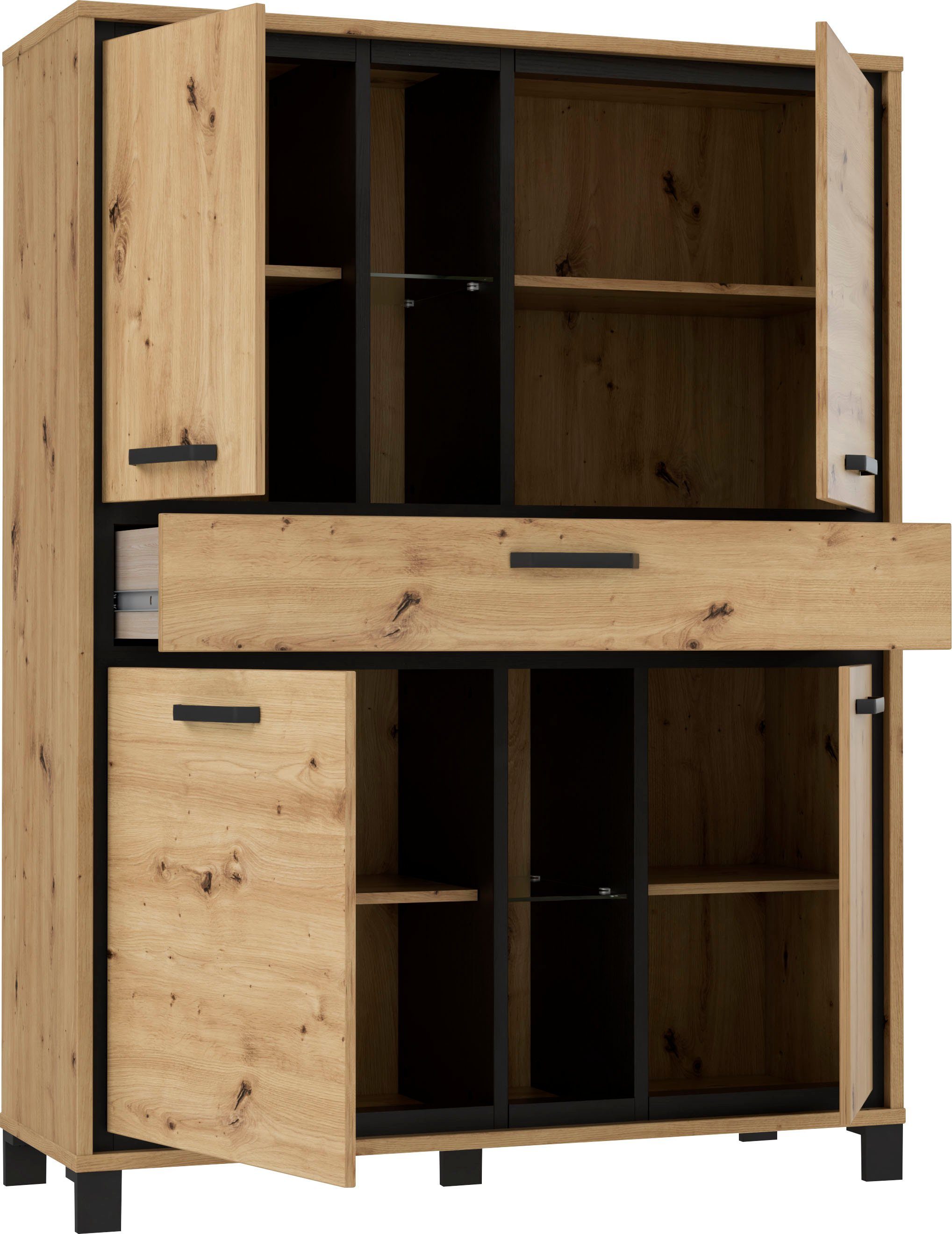 FORTE Highboard Trondheim Hoogte 161 cm