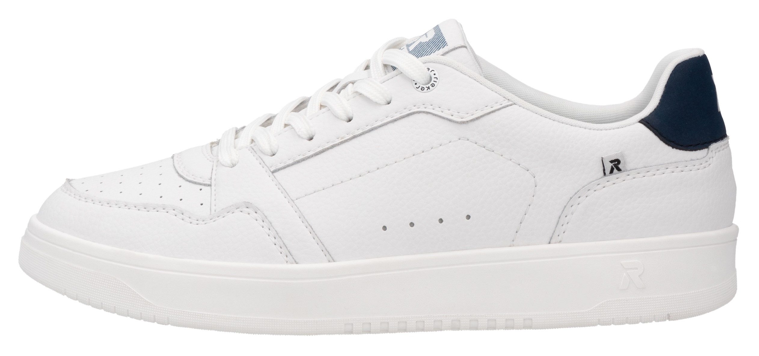 RIEKER Sport Sneakers , veterschoenen, vrijetijdssneaker, lage schoen met subtiele perforatie
