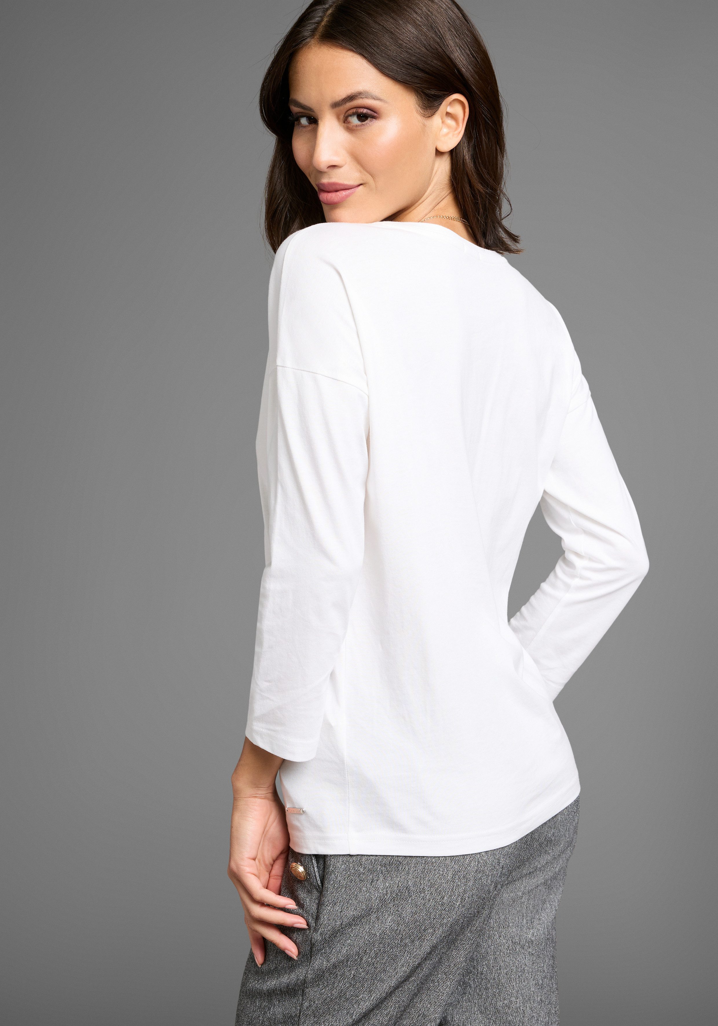 Laura Scott Shirt met 3/4 mouwen met casual pasvorm (2 stuks)