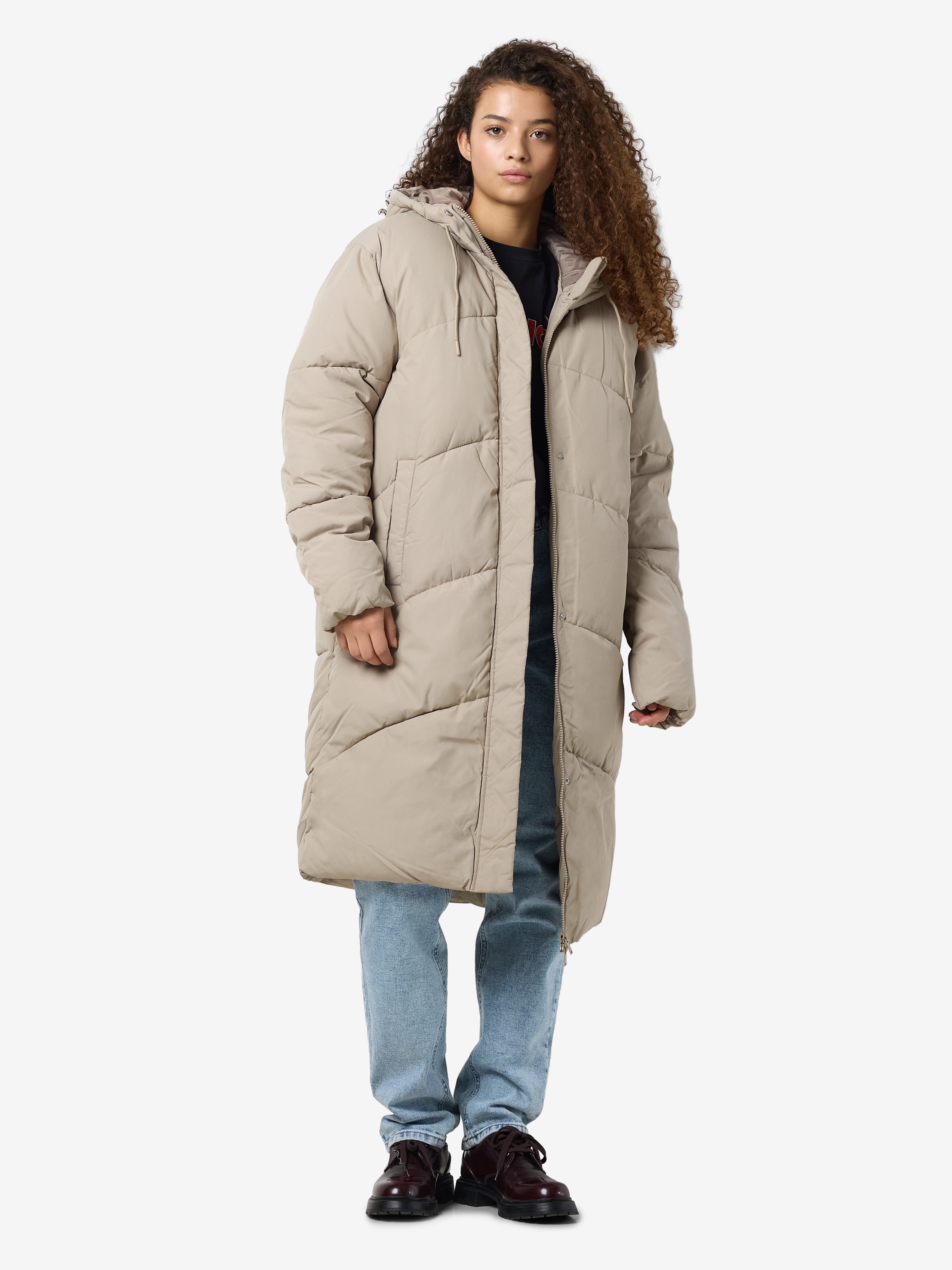 Noisy may Gewatteerde jas NMTENNA L/S LONG JACKET NOOS